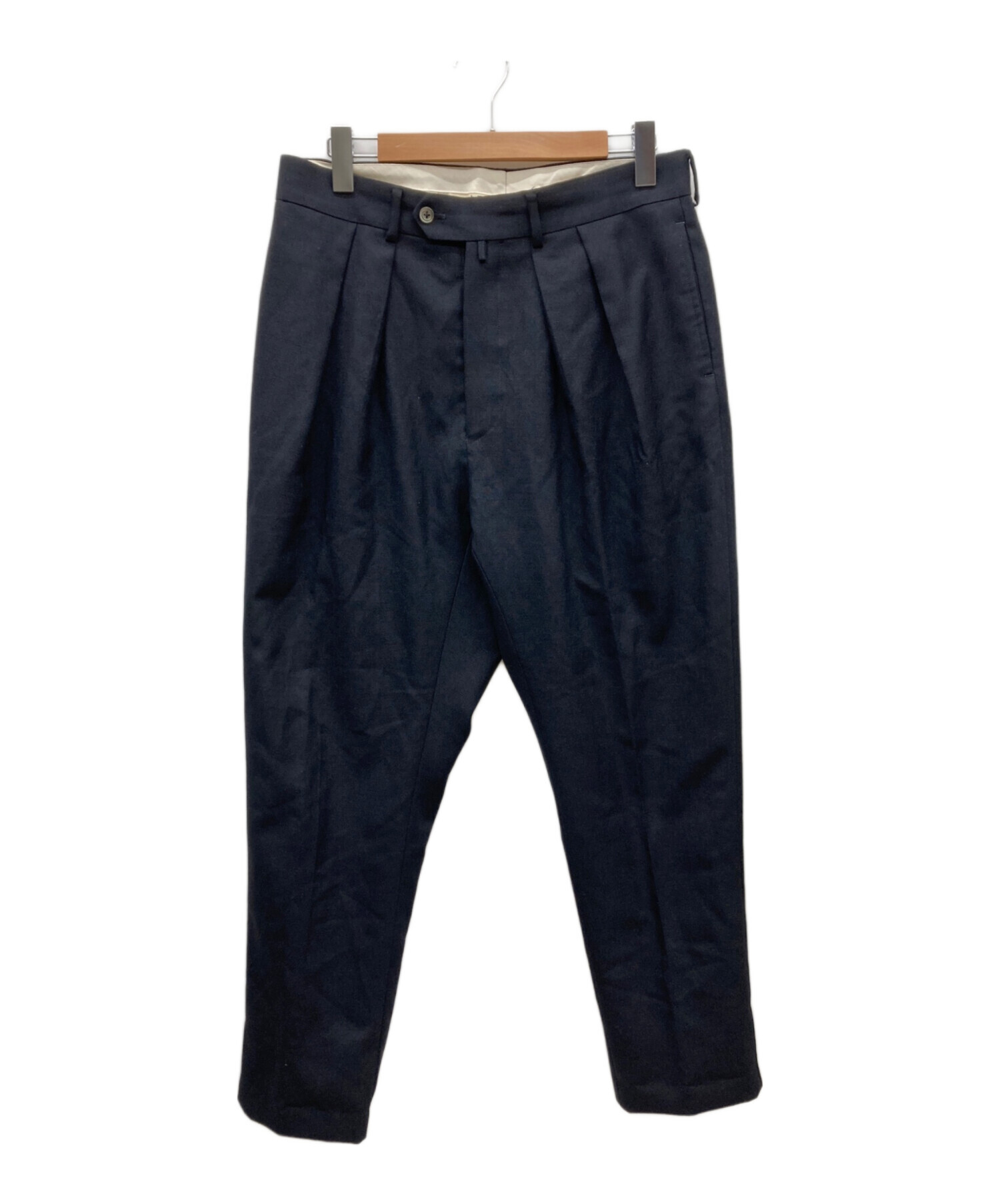 中古・古着通販】NEAT (ニート) COTTON PIQUE TAPERED PANTS ネイビー 