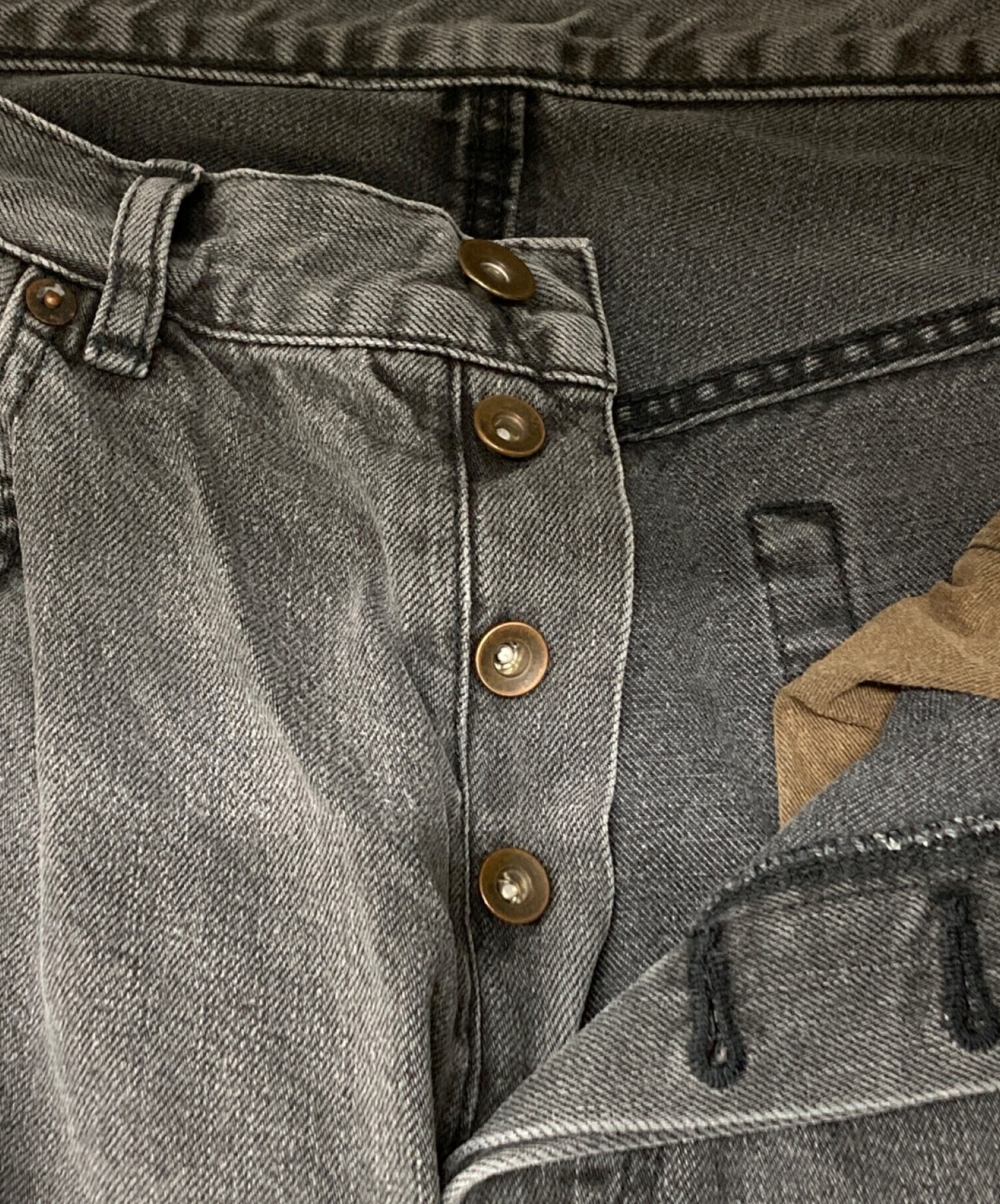 中古・古着通販】MARKA (マーカ) SHOE CUT JEANS ブラック サイズ:3 