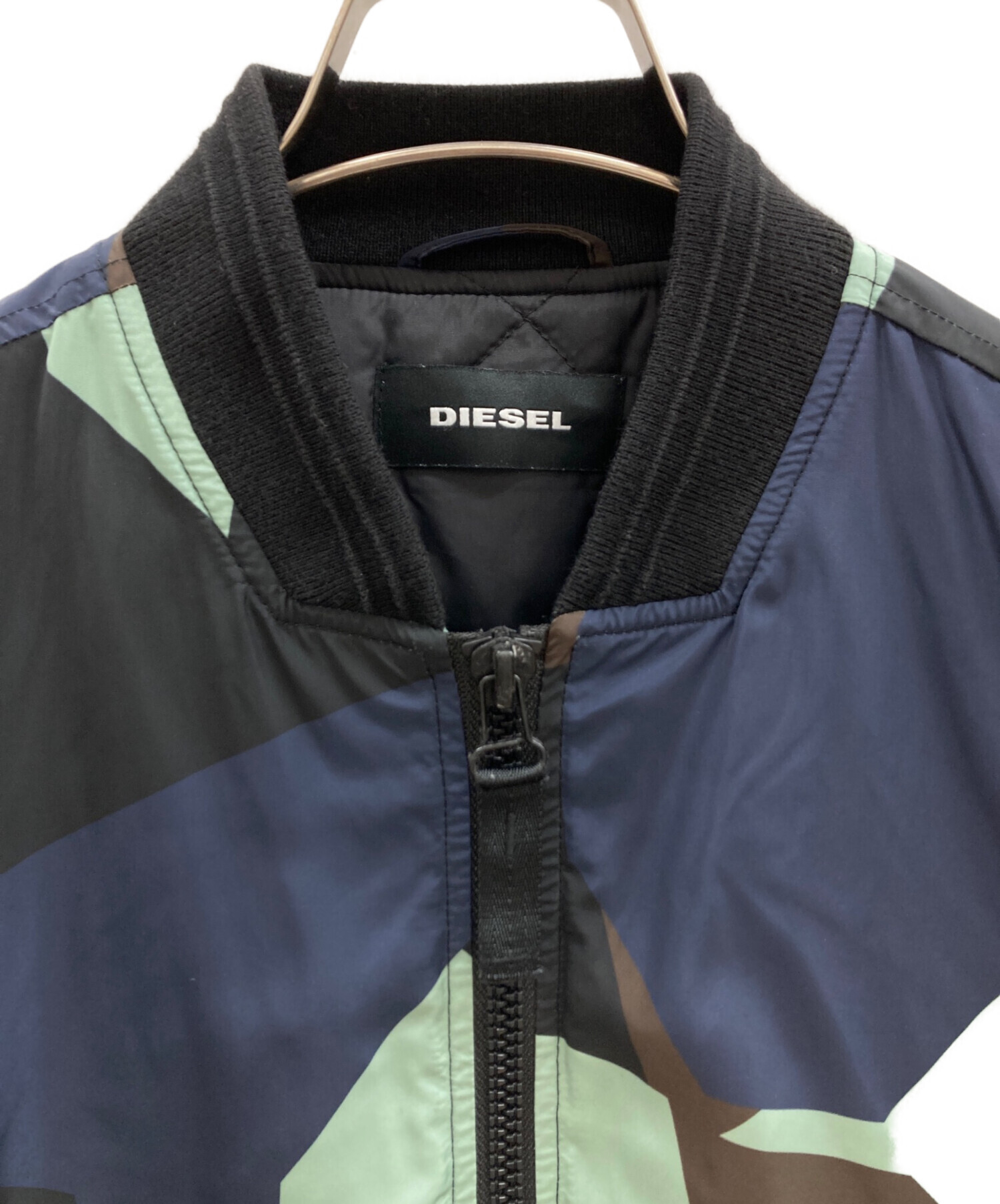 中古・古着通販】DIESEL (ディーゼル) 総柄中綿ブルゾン マルチカラー
