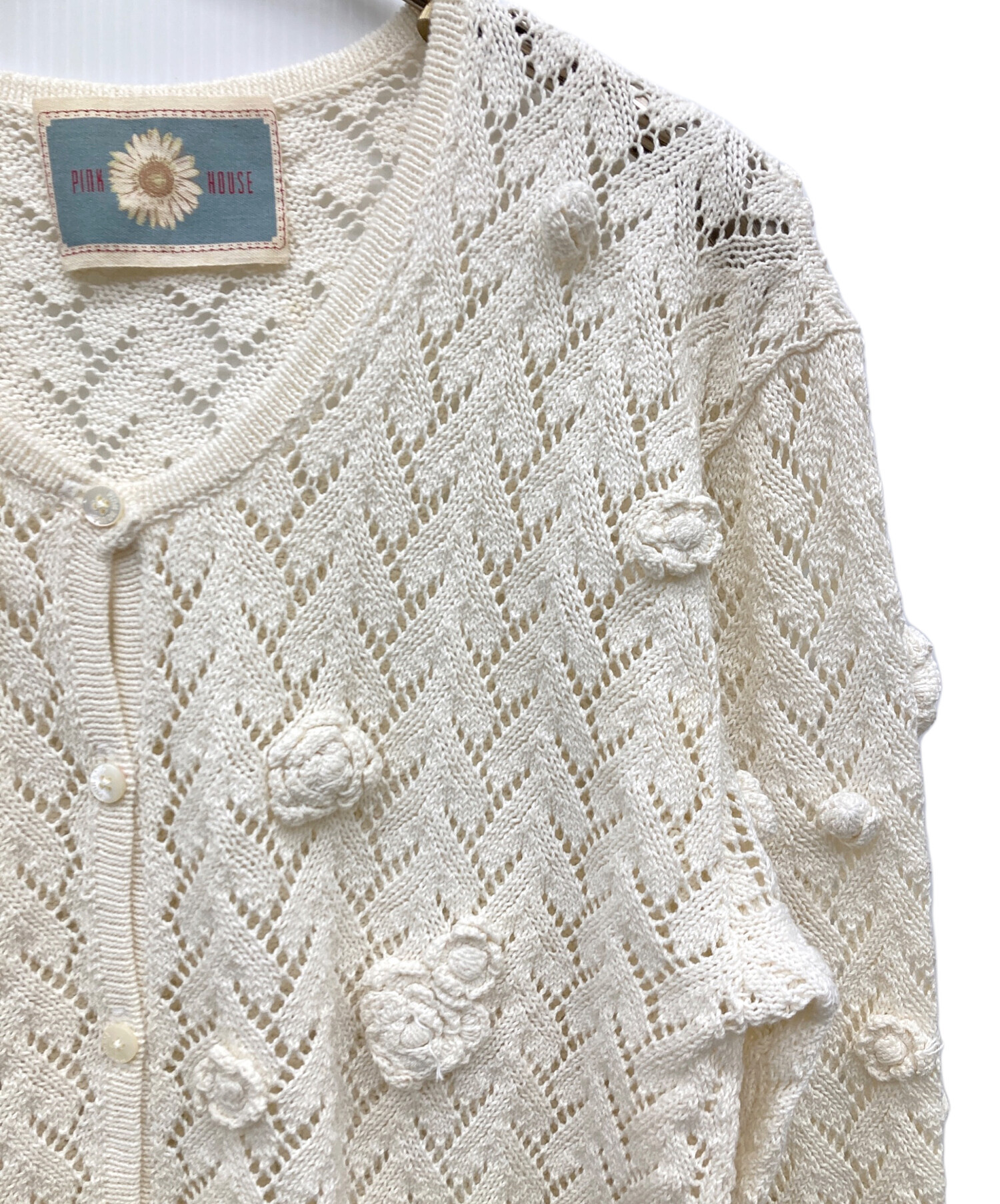 中古・古着通販】PINK HOUSE (ピンクハウス) 立体薔薇モチーフ