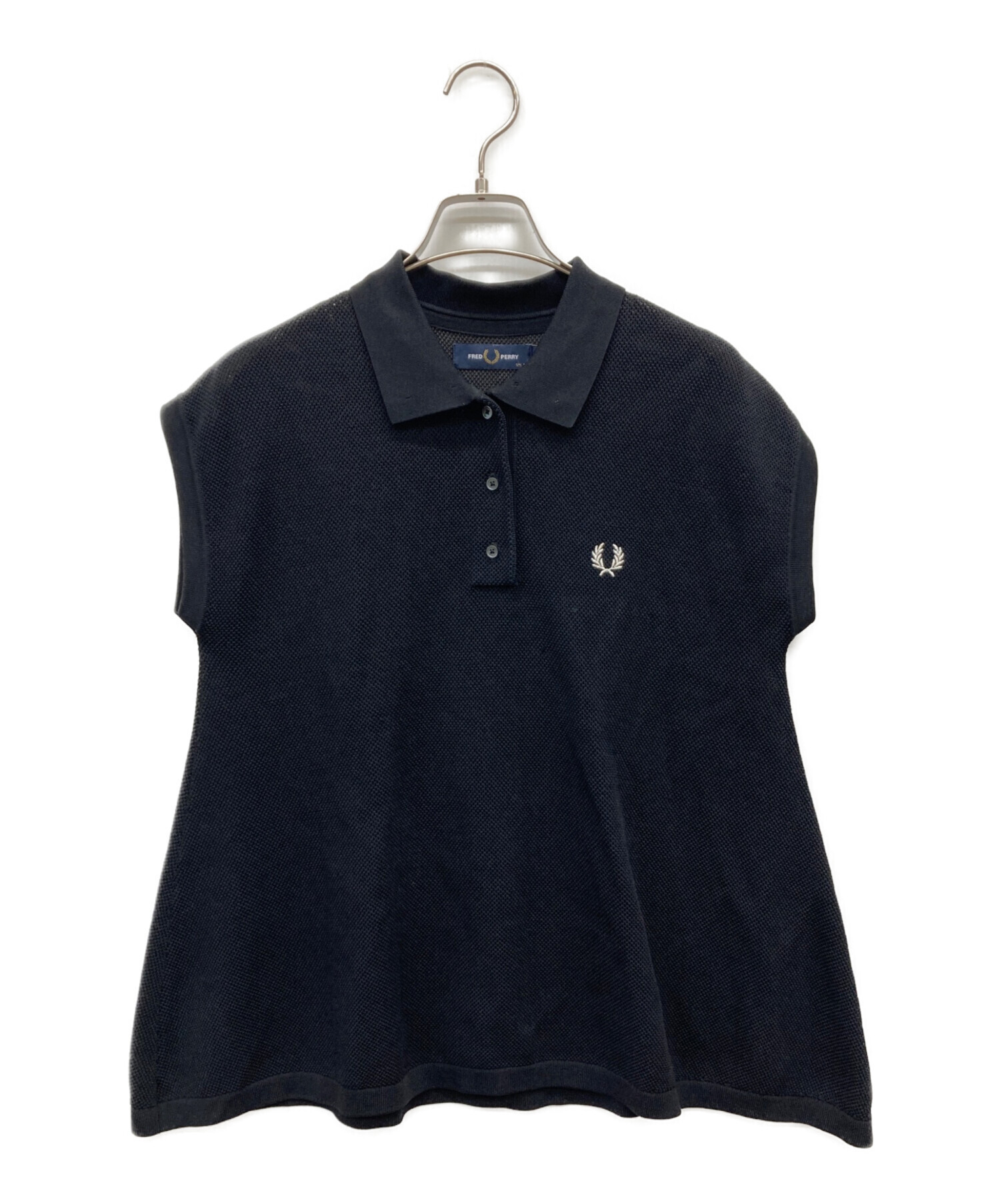 FRED PERRY × Ray BEAMSノースリーブポロシャツ ネイビー 中古・古着通販】FRED PERRY (フレッドペリー) RAY BEAMS (レイ