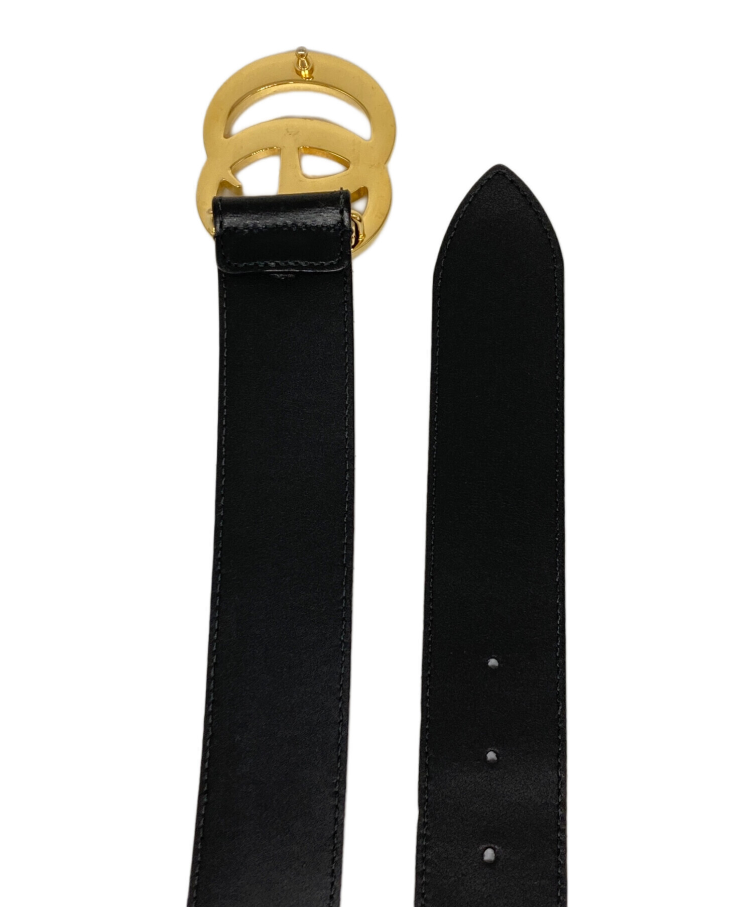 中古・古着通販】GUCCI (グッチ) ダブルG シャイニーバックル ワイド 