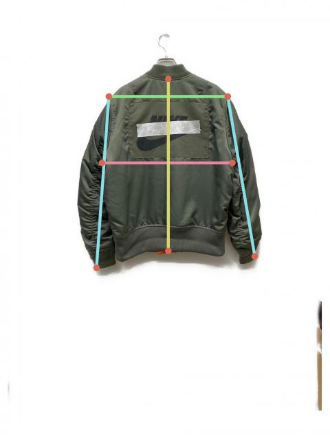NIKE ナイキ　パンクパックMA-1ジャケット オリーブ　バックロゴ XL NIKE ナイキ パンクパックMA-1ジャケット オリーブ バックロゴ XL