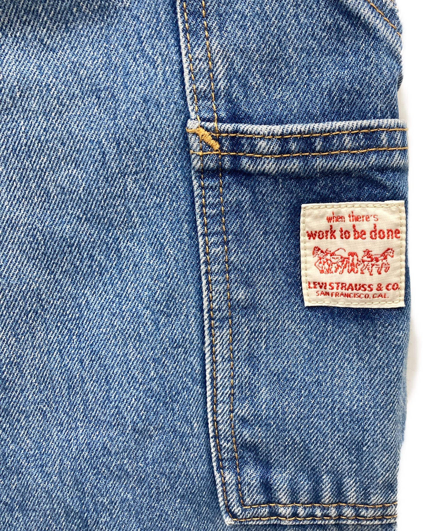 中古・古着通販】LEVI'S (リーバイス) LOOSE ダブルニーパンツ ブルー