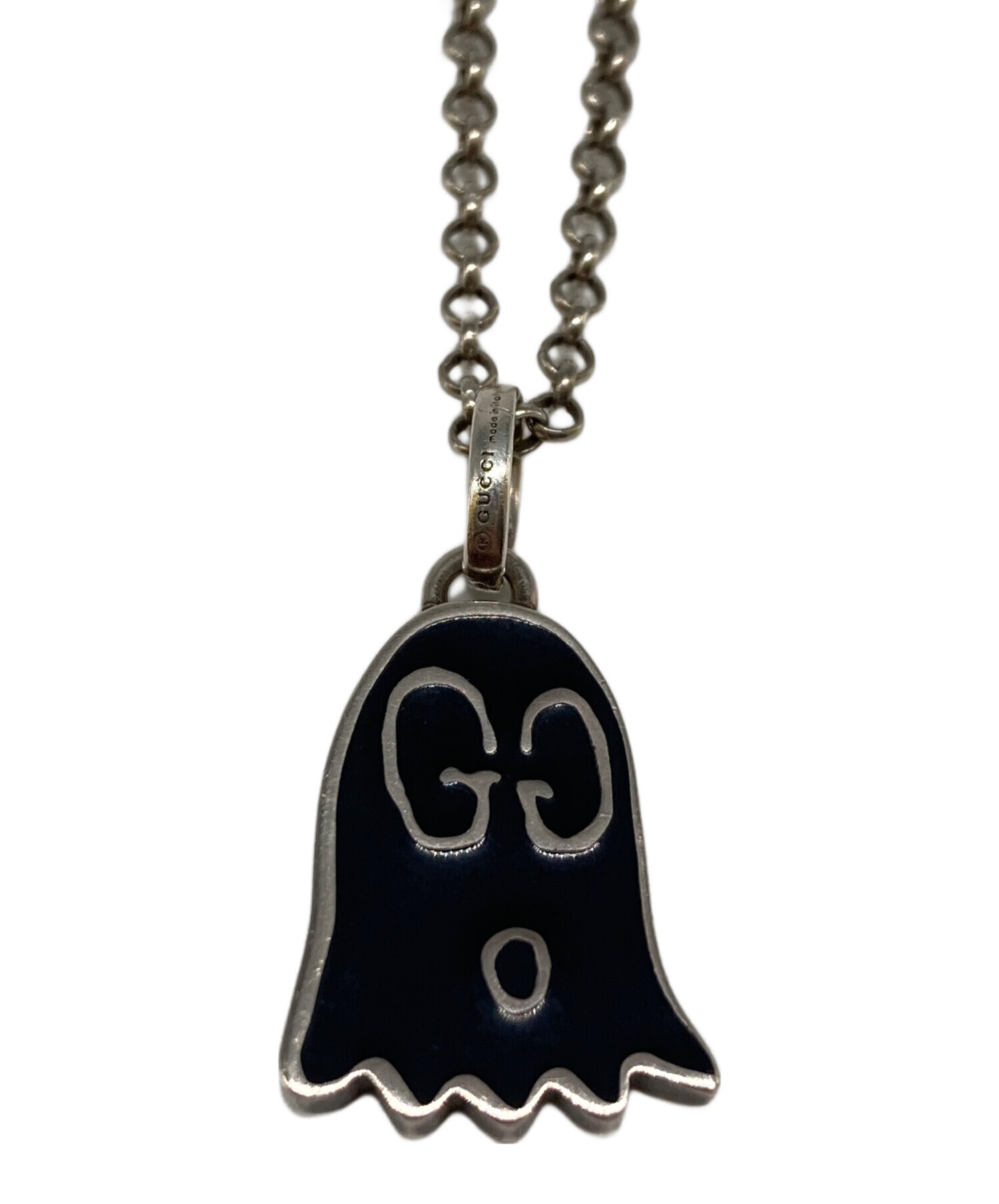 中古・古着通販】GUCCI (グッチ) ゴーストモチーフネックレス シルバー