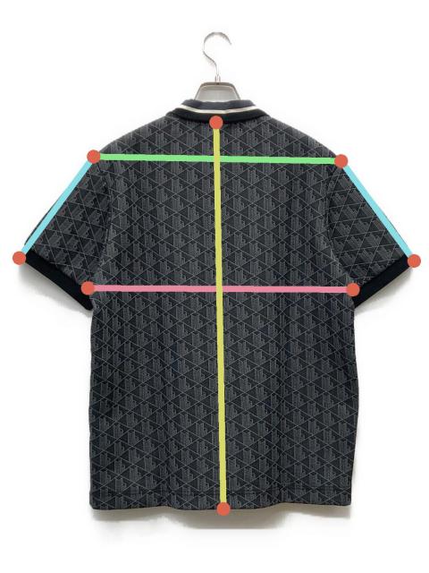 中古・古着通販】LACOSTE (ラコステ) モノグラムジャカードポロシャツ
