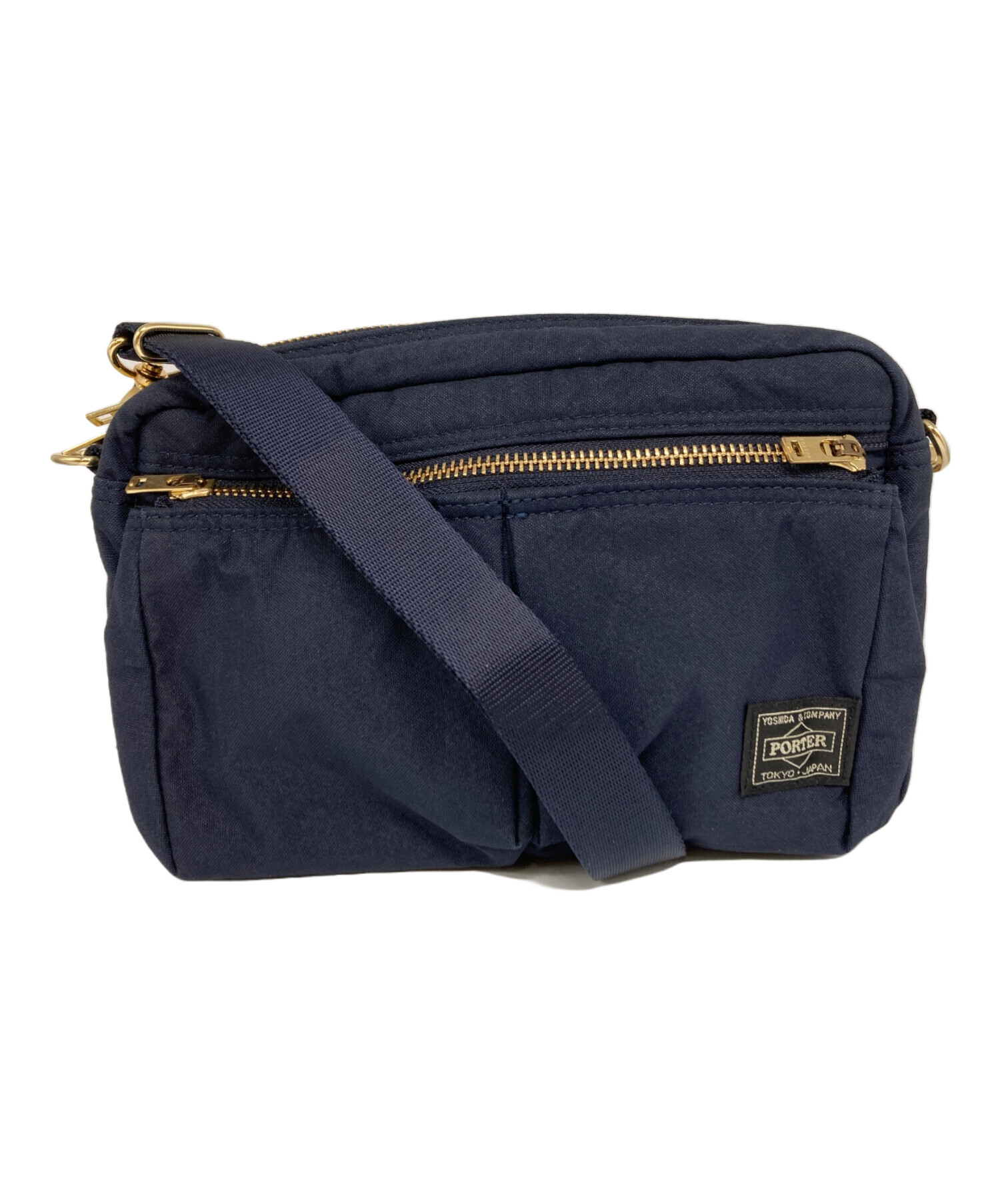 中古・古着通販】PORTER (ポーター) DRAFT SHOULDER BAG ネイビー 