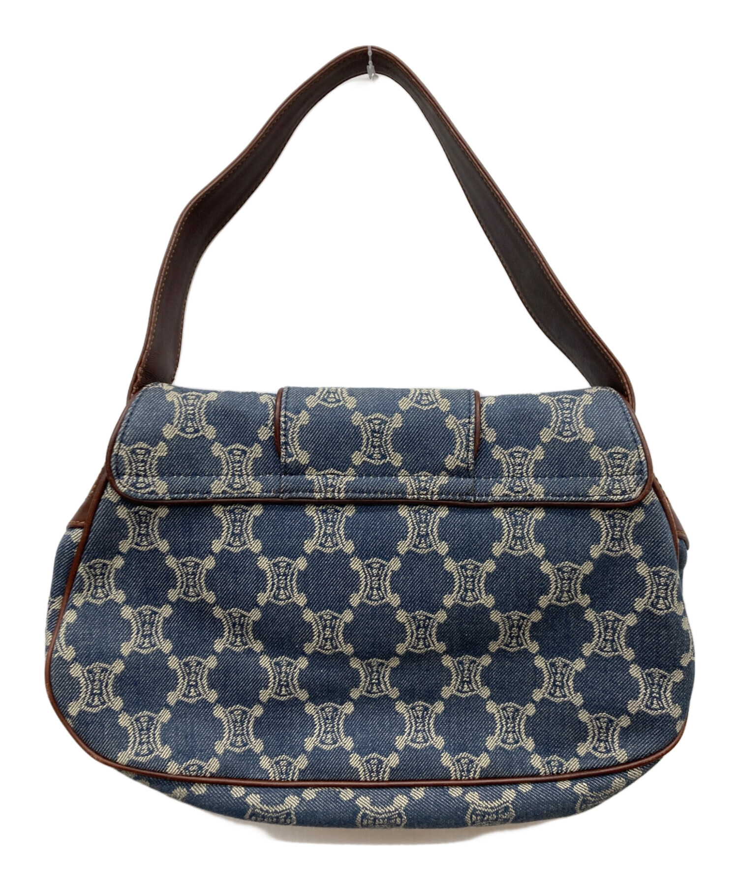 美品✨希少✨CELINE パリマカダム トリオンフ デニム　ワンショルダーバッグ CELINE/セリーヌ】より「マカダム柄デニムレザーワンショルダーバッグ