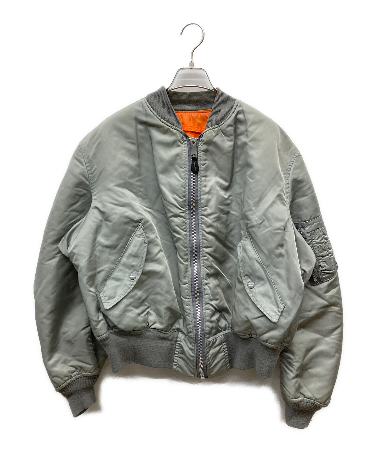 中古・古着通販】ALPHA (アルファ) 80-90s MA-1ジャケット グレー