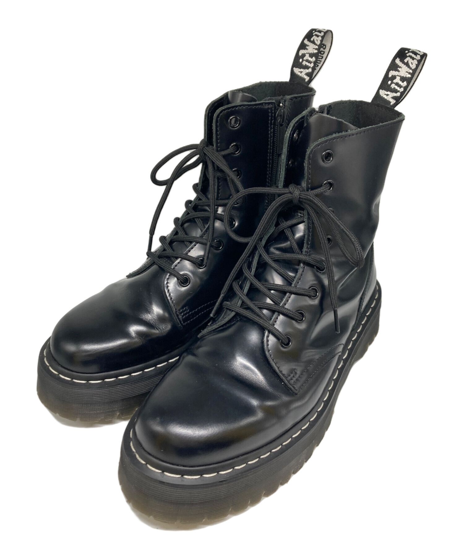 (ドクターマーチン) 中古・古着通販】Dr.Martens ホワイトステッチ JADON Dr.Martens 【中古】UK9 JADON ホール 8 MONO 靴