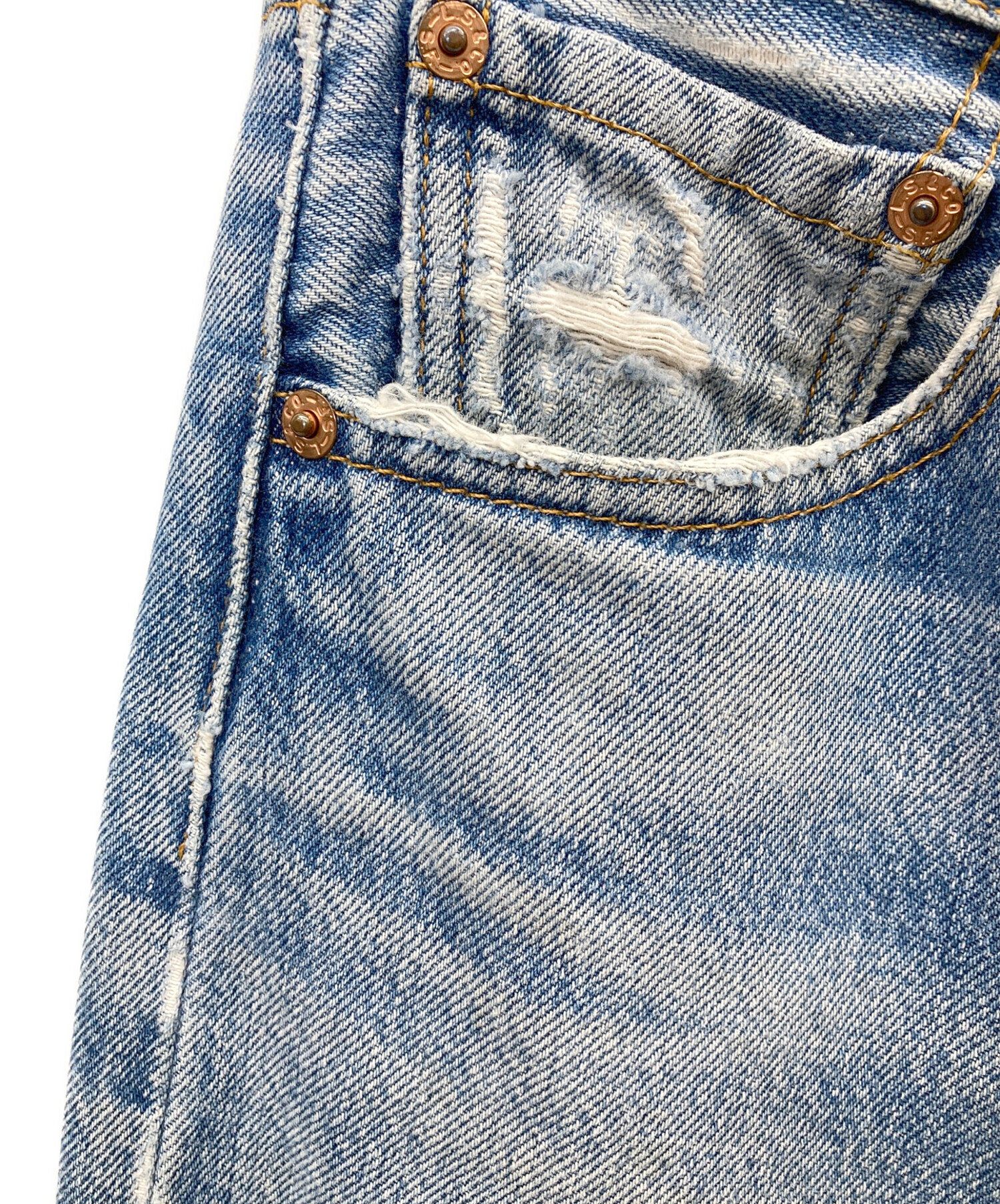 Levi's 501XX デニムパンツ W28 L34 中古・古着通販】LEVI'S (リーバイス) 501XX デニムパンツ スカイ