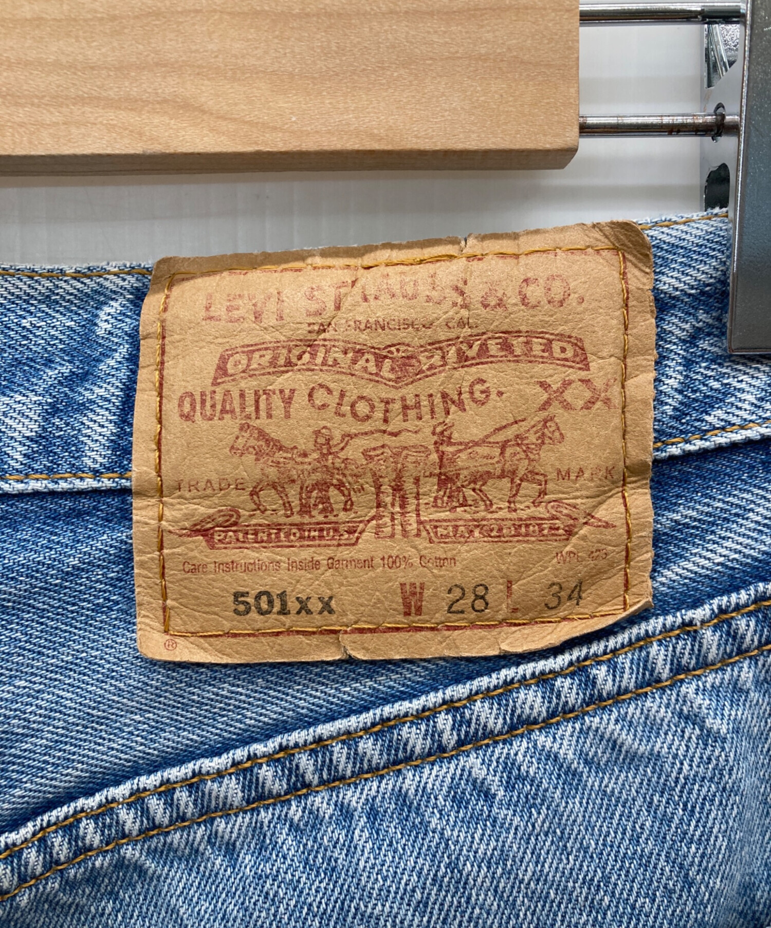 中古・古着通販】LEVI'S (リーバイス) 501XX デニムパンツ スカイ