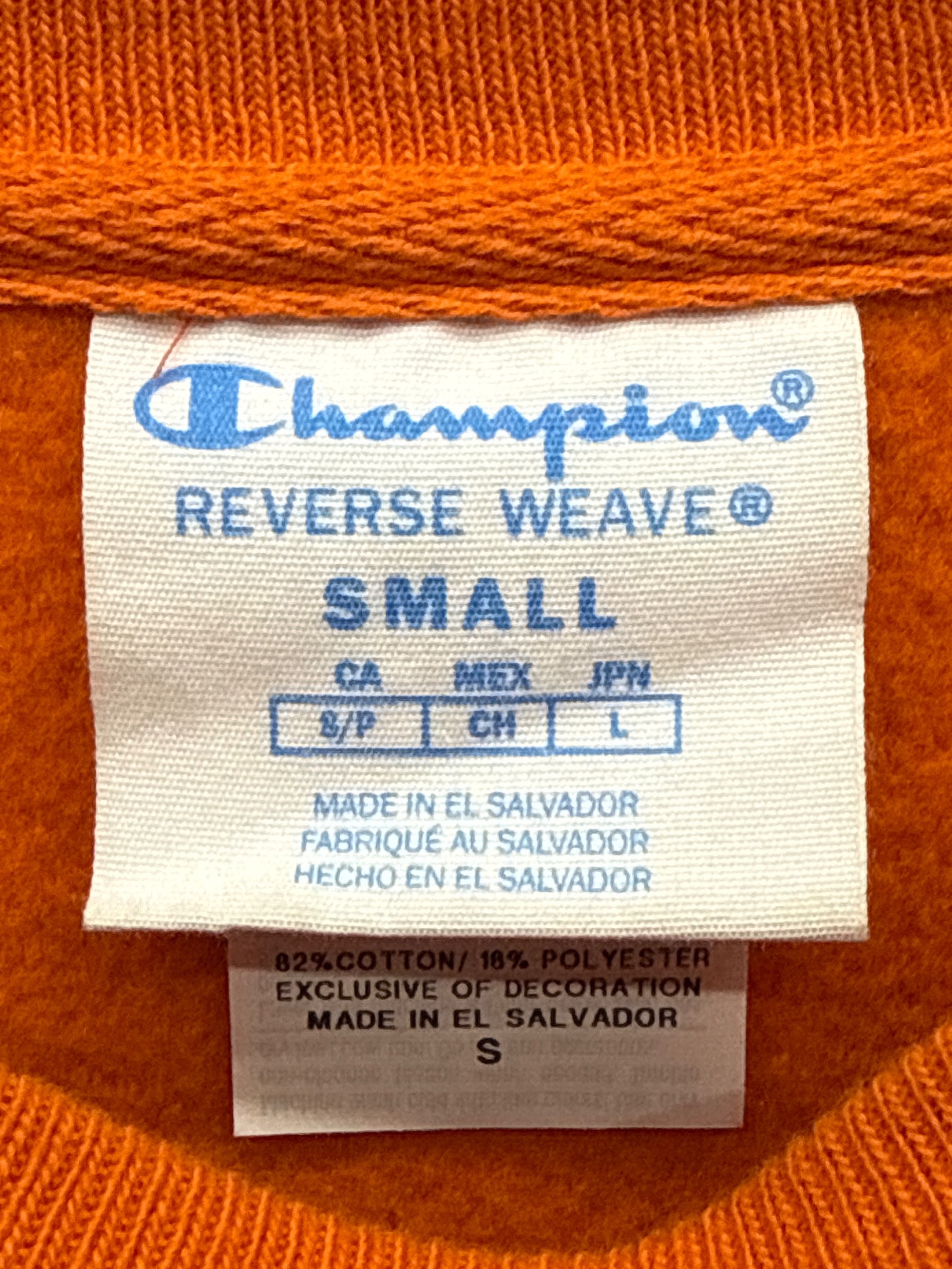 Champion reverse weave オレンジ 中古・古着通販】Champion (チャンピオン) リバースウィーブスウェット