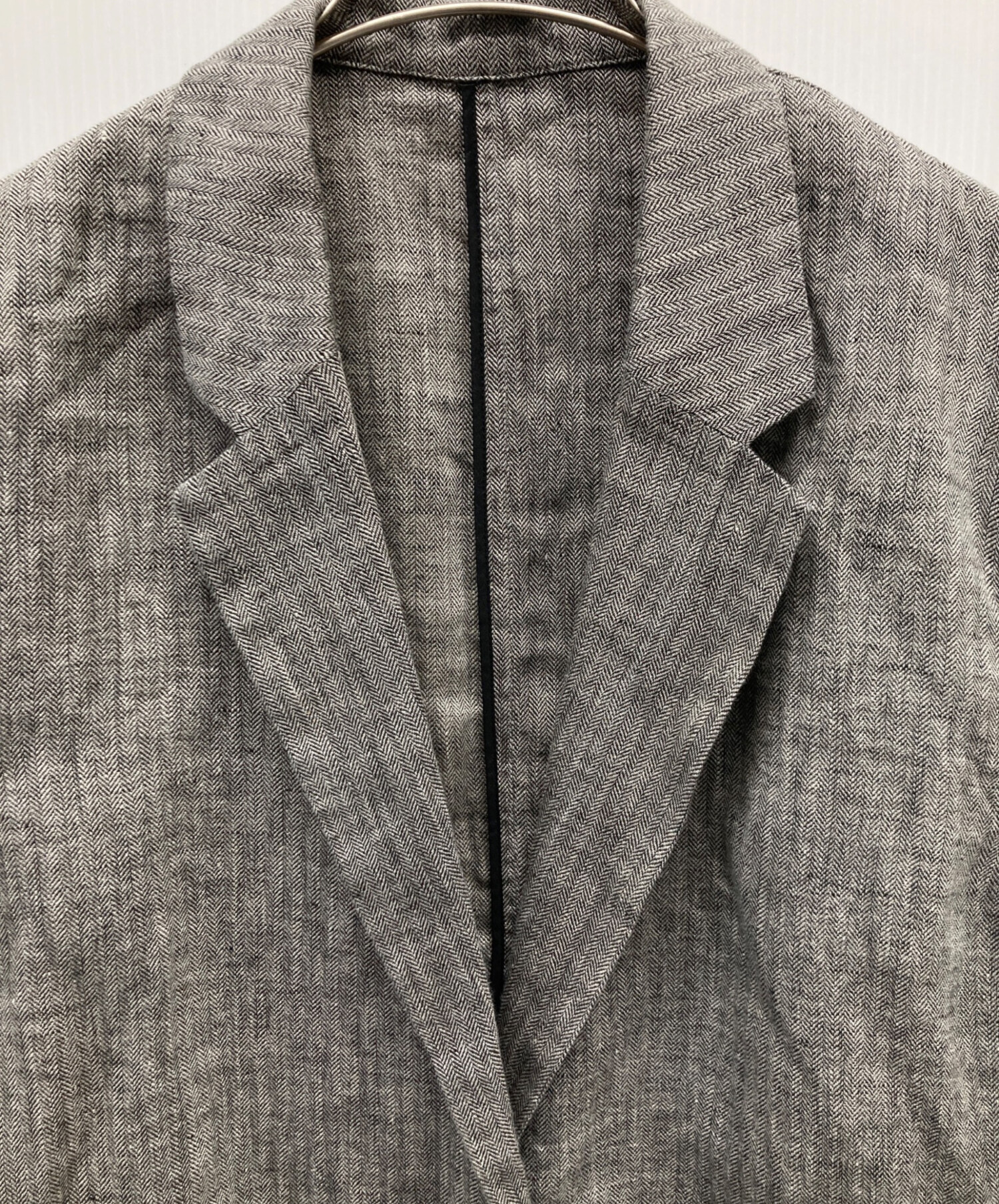 Spick&Span 2024リネンエアリージャケット 麻100% グレー 38 新品タグ付き！Spick＆Span リネンエアリージャケット 38 ベージュ