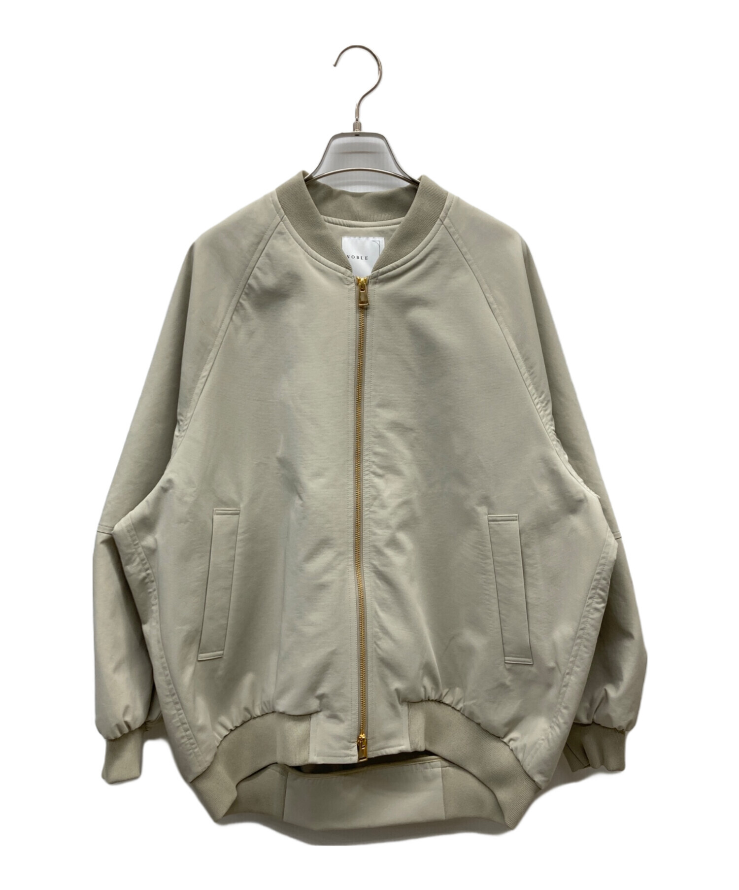NOBLE ハイツイストダブルクロスMA-1ブルゾン　36 カーキ 中古・古着通販】Noble (ノーブル) ハイツイストダブルクロスMA-1