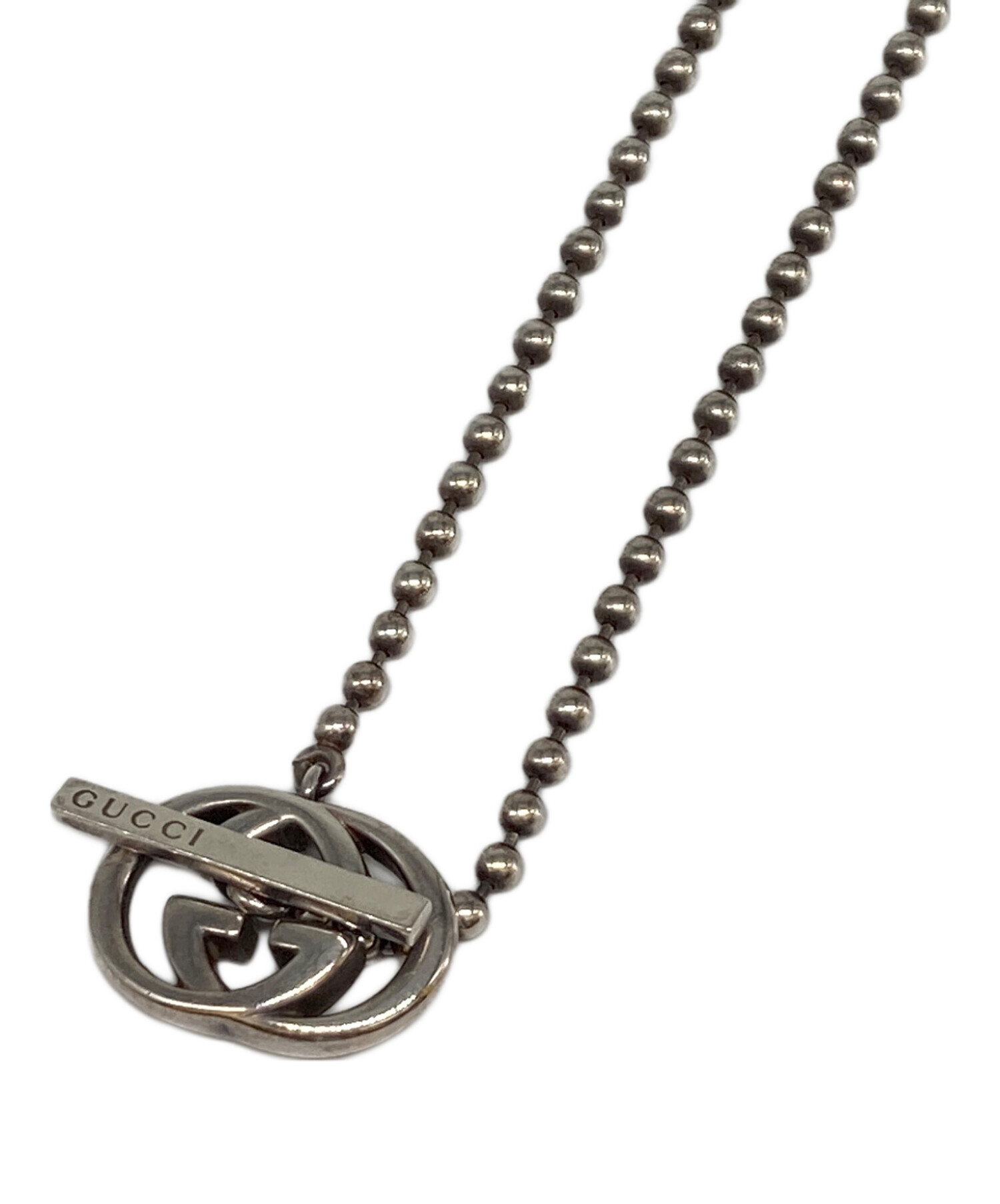グッチ 925 インターロッキング チェーン ネックレス シルバー ヴィンテージ チェーン GUCCI グッチ 925 シルバー インターロッキングG 190489