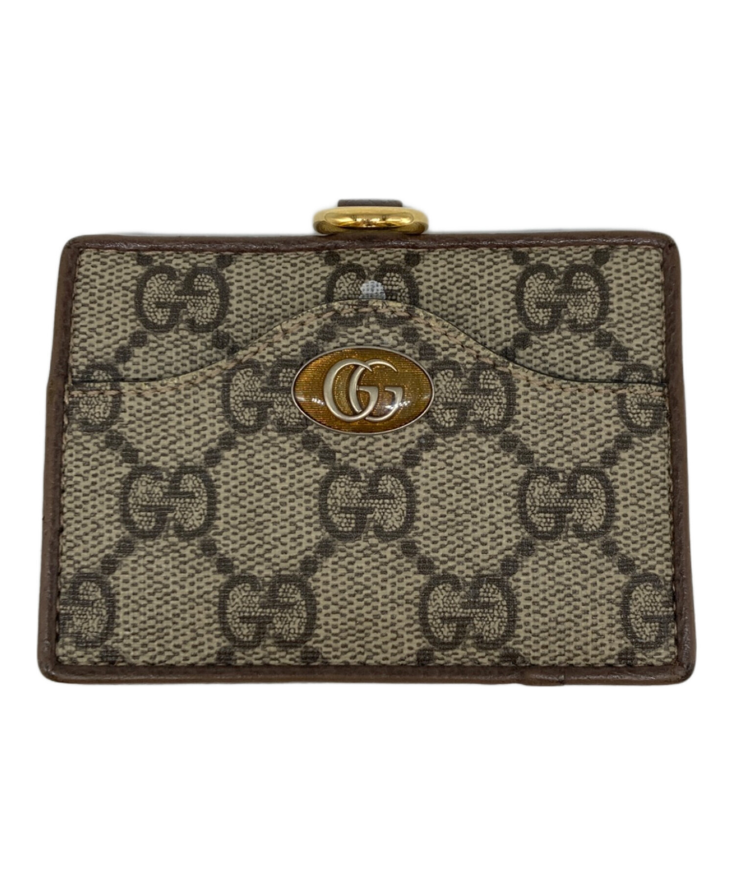 中古・古着通販】GUCCI (グッチ) GGスプリームパスケース ベージュ