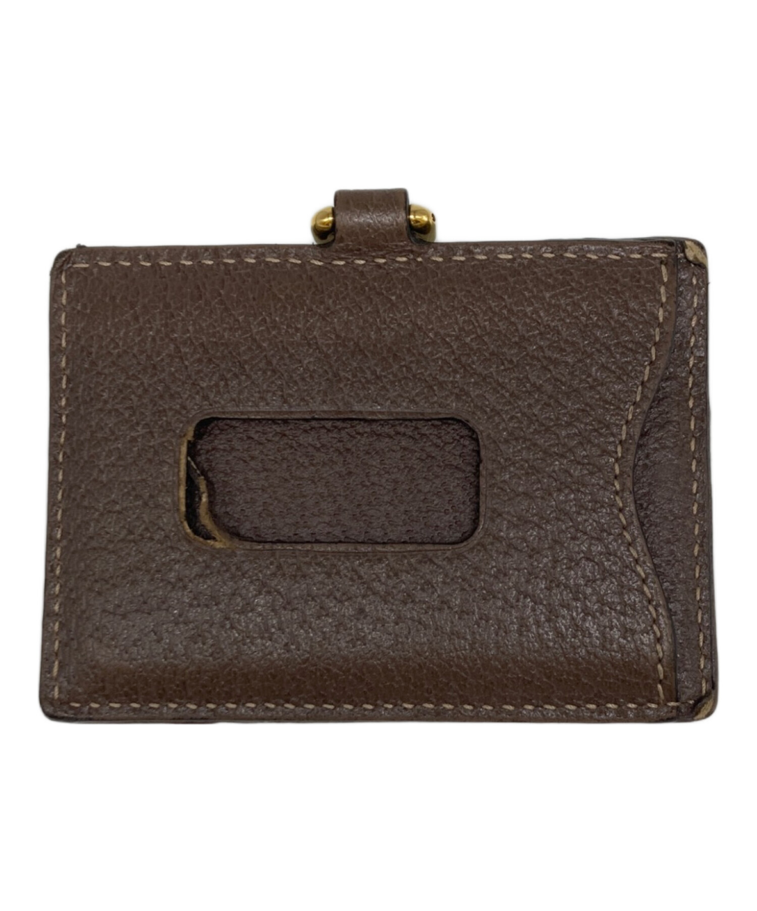 中古・古着通販】GUCCI (グッチ) GGスプリームパスケース ベージュ