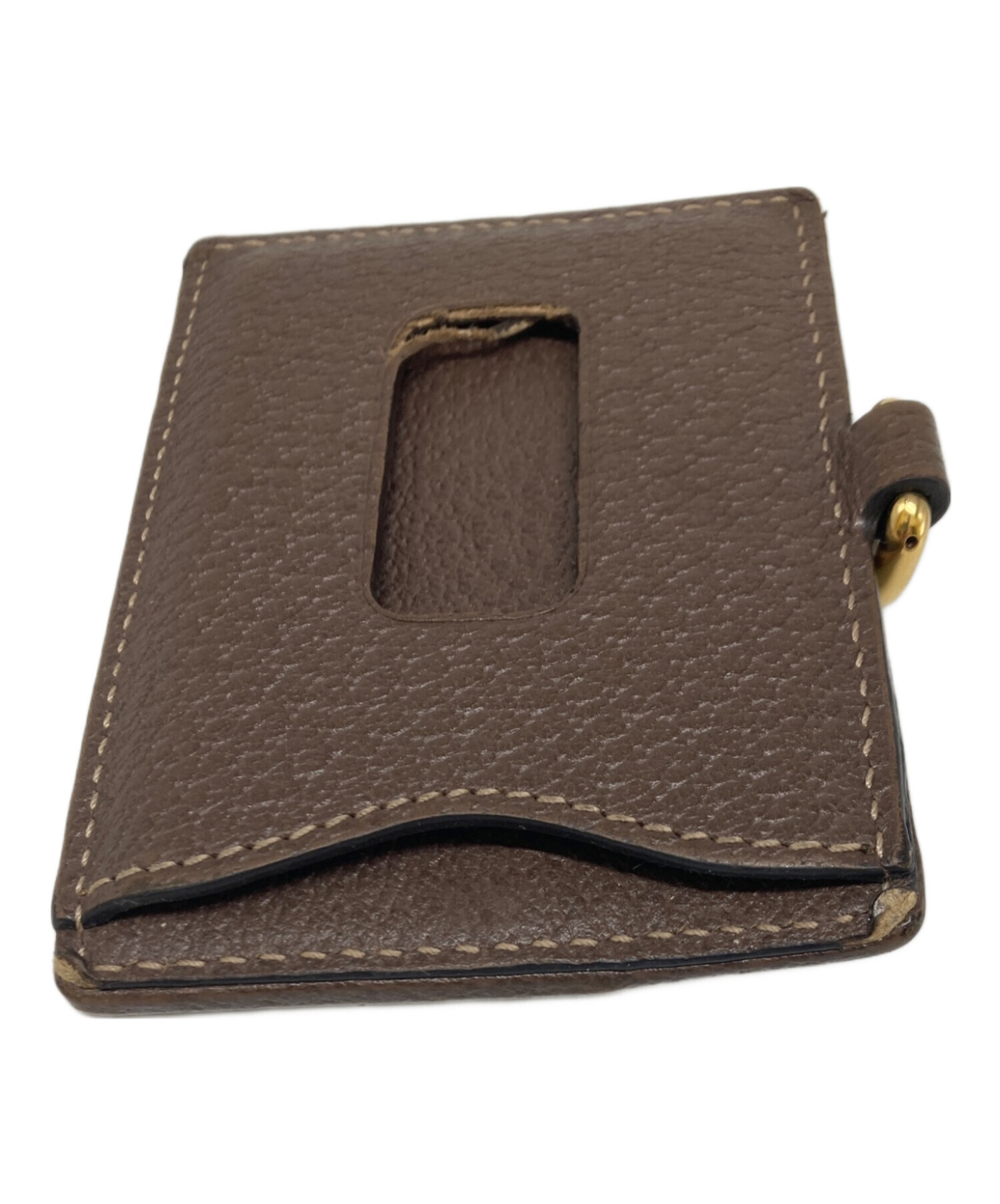 中古・古着通販】GUCCI (グッチ) GGスプリームパスケース ベージュ