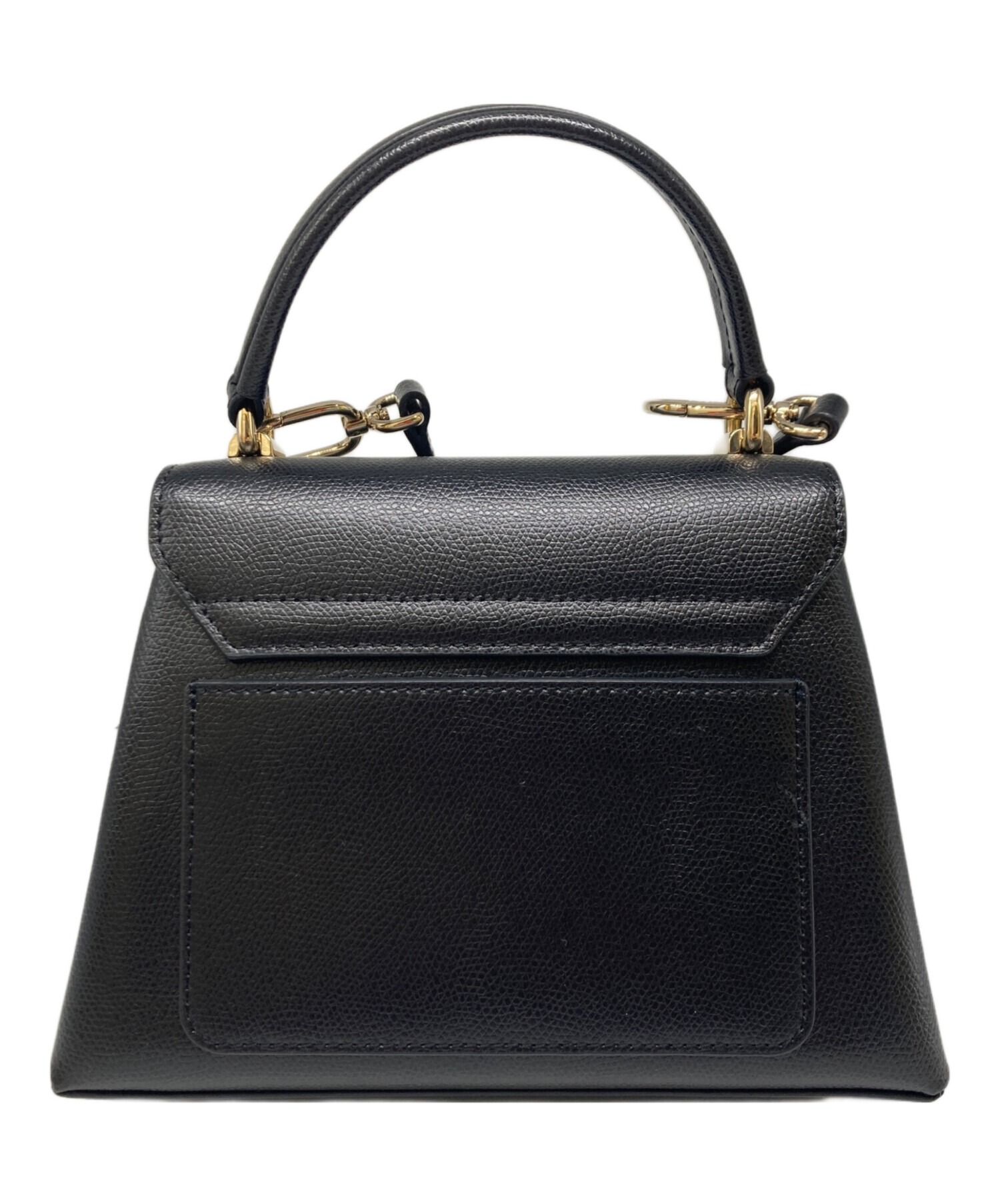 美品 FURLA フルラ SOFIA GRAINY レザー 2way ショルダーバッグ ハンドバッグ ブラック レディース 古着 中古 USED FURLA（フルラ） ソフィア グレイニー 2WAY ショルダーバッグ