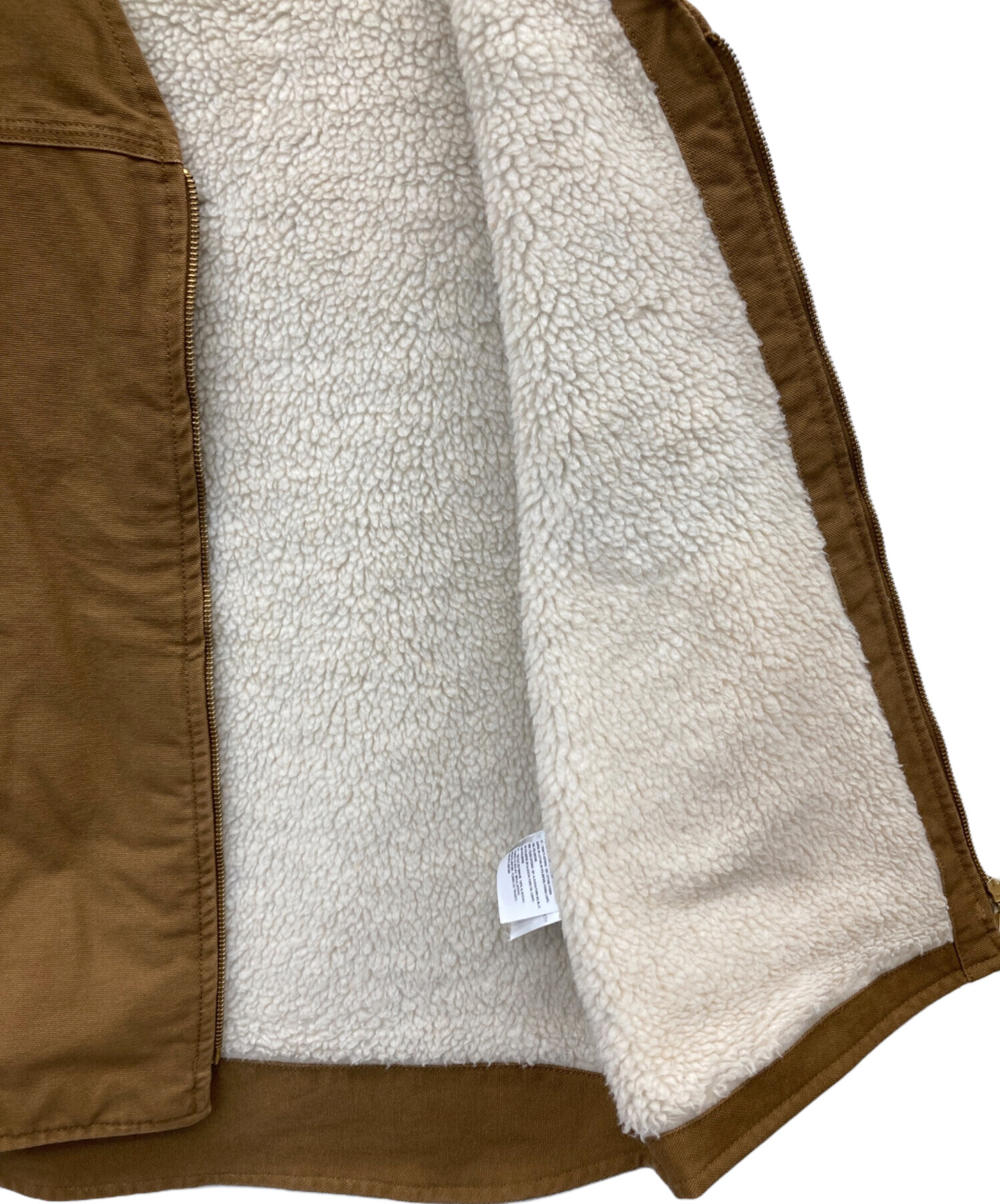 中古・古着通販】CarHartt (カーハート) 裏ボアダックベスト ブラウン