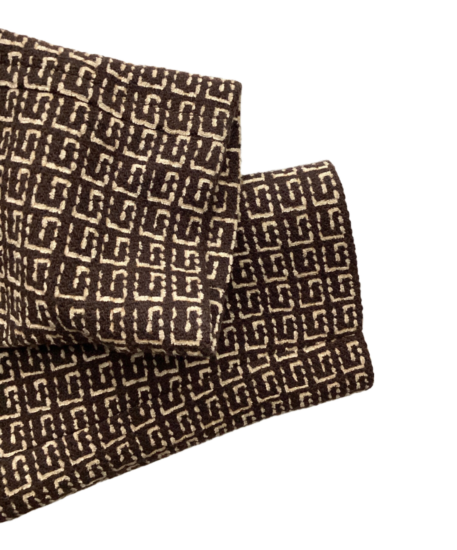 中古・古着通販】GUCCI (グッチ) スクエアG コート ブラウン サイズ