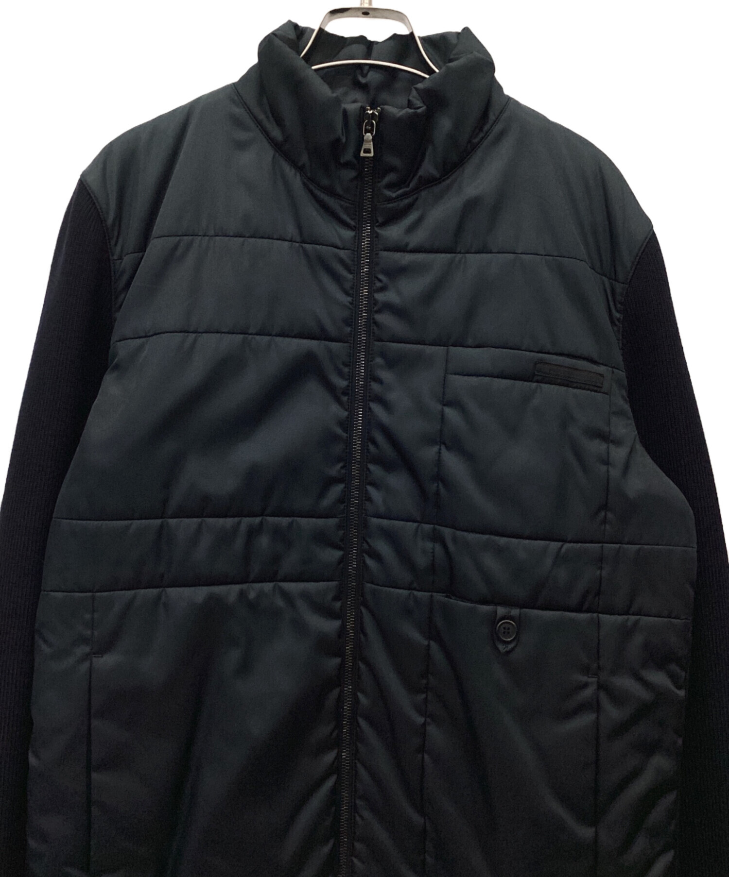 中古・古着通販】PRADA (プラダ) ラムウールニット切替ジャケット