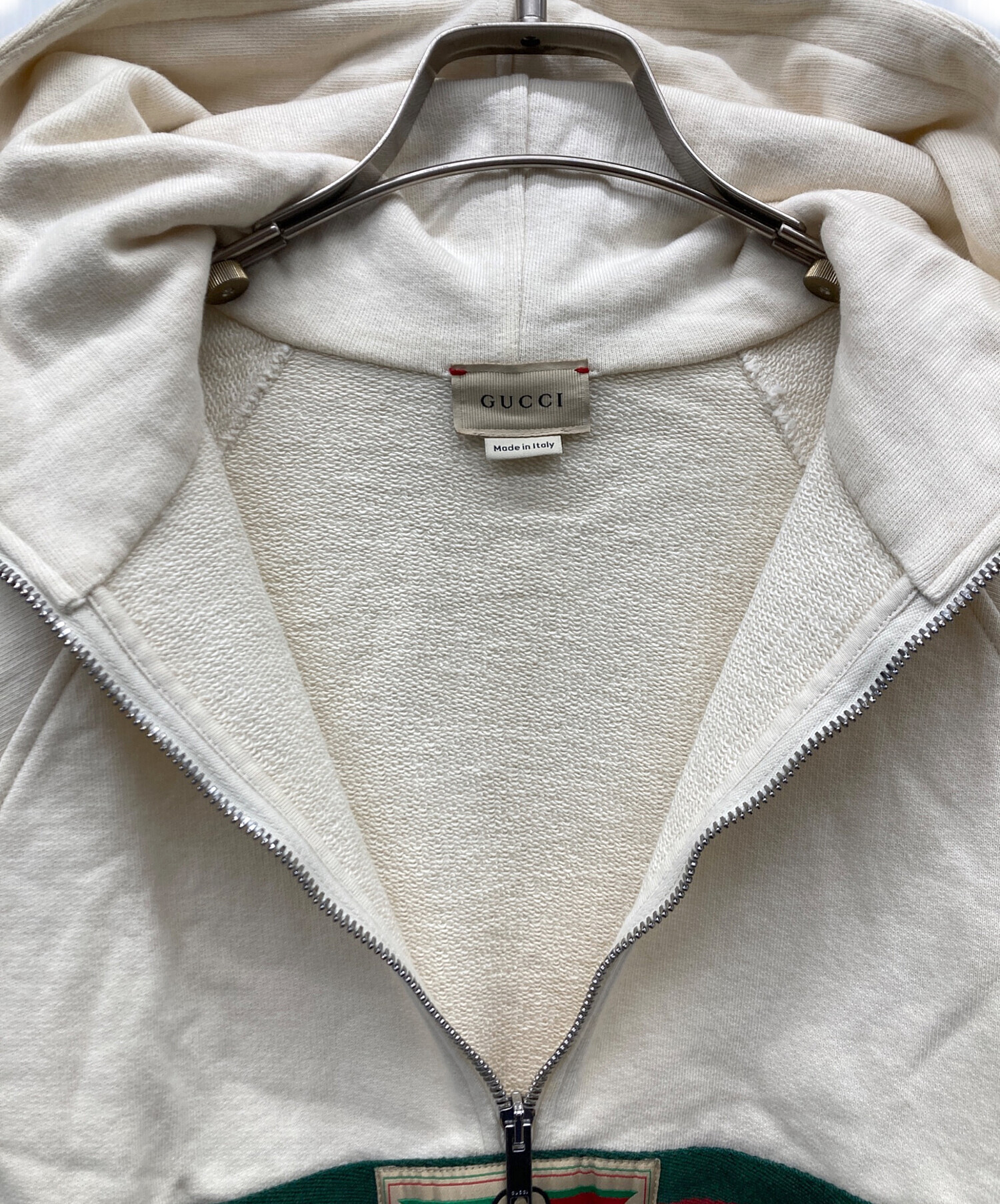 中古・古着通販】GUCCI (グッチ) シェリーラインハーフジップパーカー