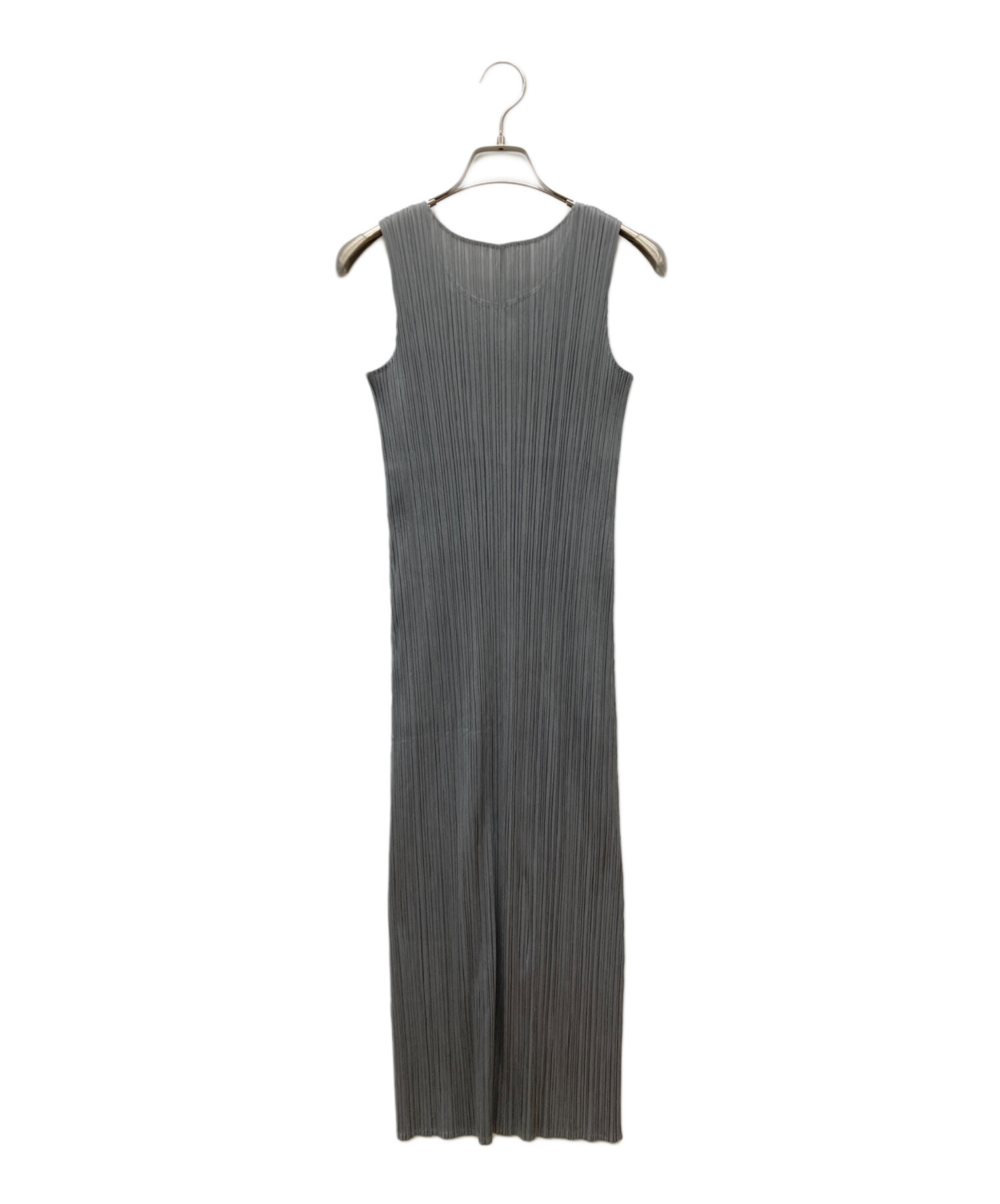 PleatsPlease Gray 半袖 ワンピース4 中古・古着通販】PLEATS PLEASE (プリーツプリーズ) ノースリーブ