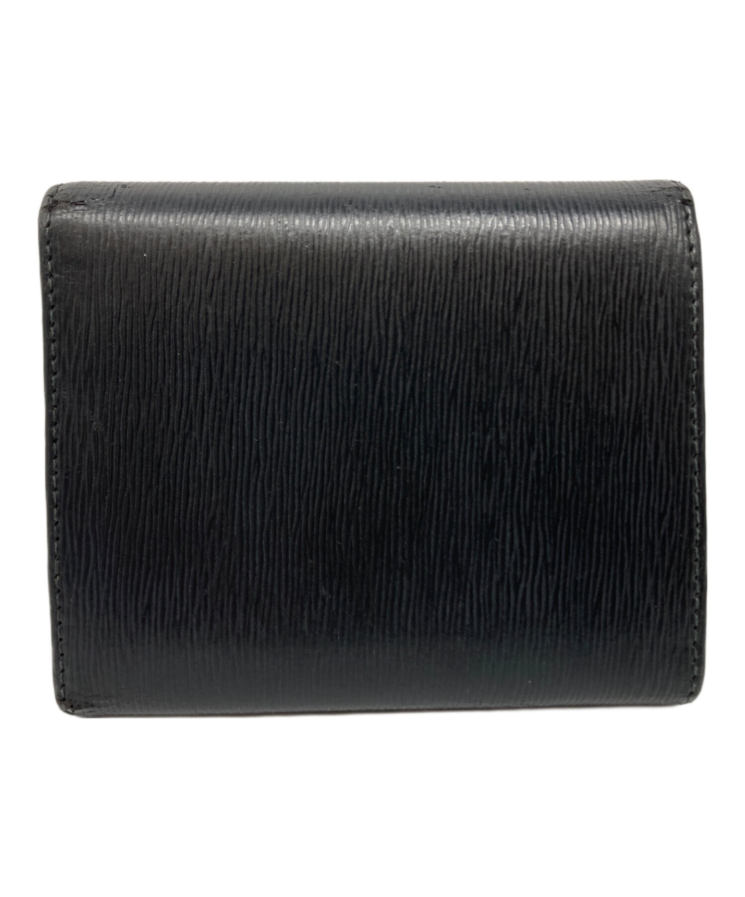 中古・古着通販】PRADA (プラダ) サフィアーノ 二つ折り財布 ブラック