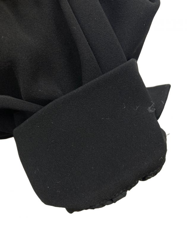 エンフォルド ダブルサテン Tail Hem DRS ワンピース ブラック ENFOLD