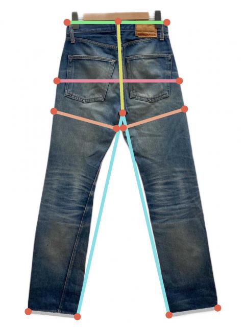 中古・古着通販】RESOLUTE (リゾルト) 710 デニムパンツ ブルー サイズ