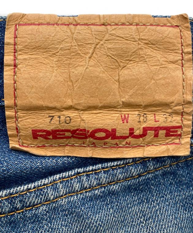 【未使用に近い】リゾルト710 w28 本日発送可能 中古・古着通販】RESOLUTE (リゾルト) 710 デニムパンツ ブルー サイズ