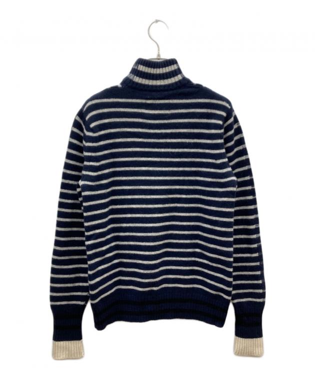 中古・古着通販】sacai (サカイ) タートルネックウールニット ネイビー