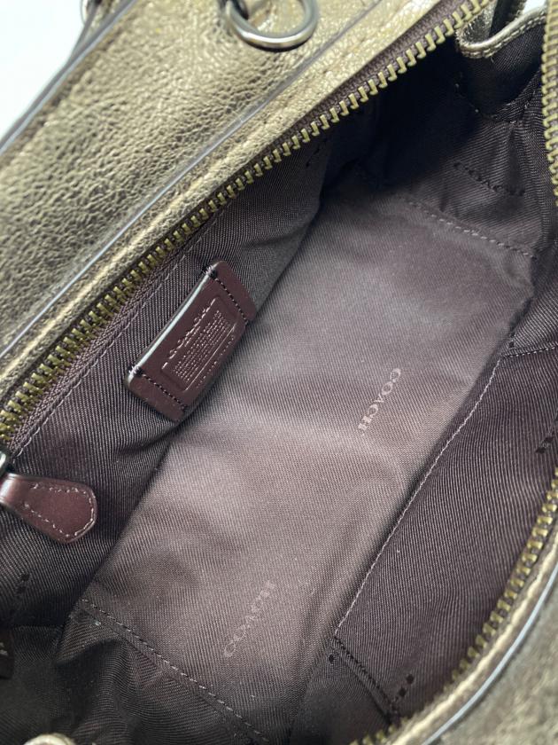 COACH コーチ ドリーマー21 2WAYバッグ 38543 グリーン ショルダーバッグ メタリックレザー 中古・古着通販】COACH (コーチ) Dreamer 21/2WAYショルダーバッグ