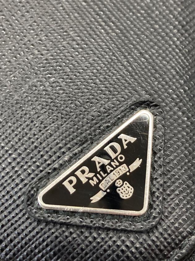 中古・古着通販】PRADA (プラダ) SAFFIANO EMBOSS ROUND ZIP WALLET