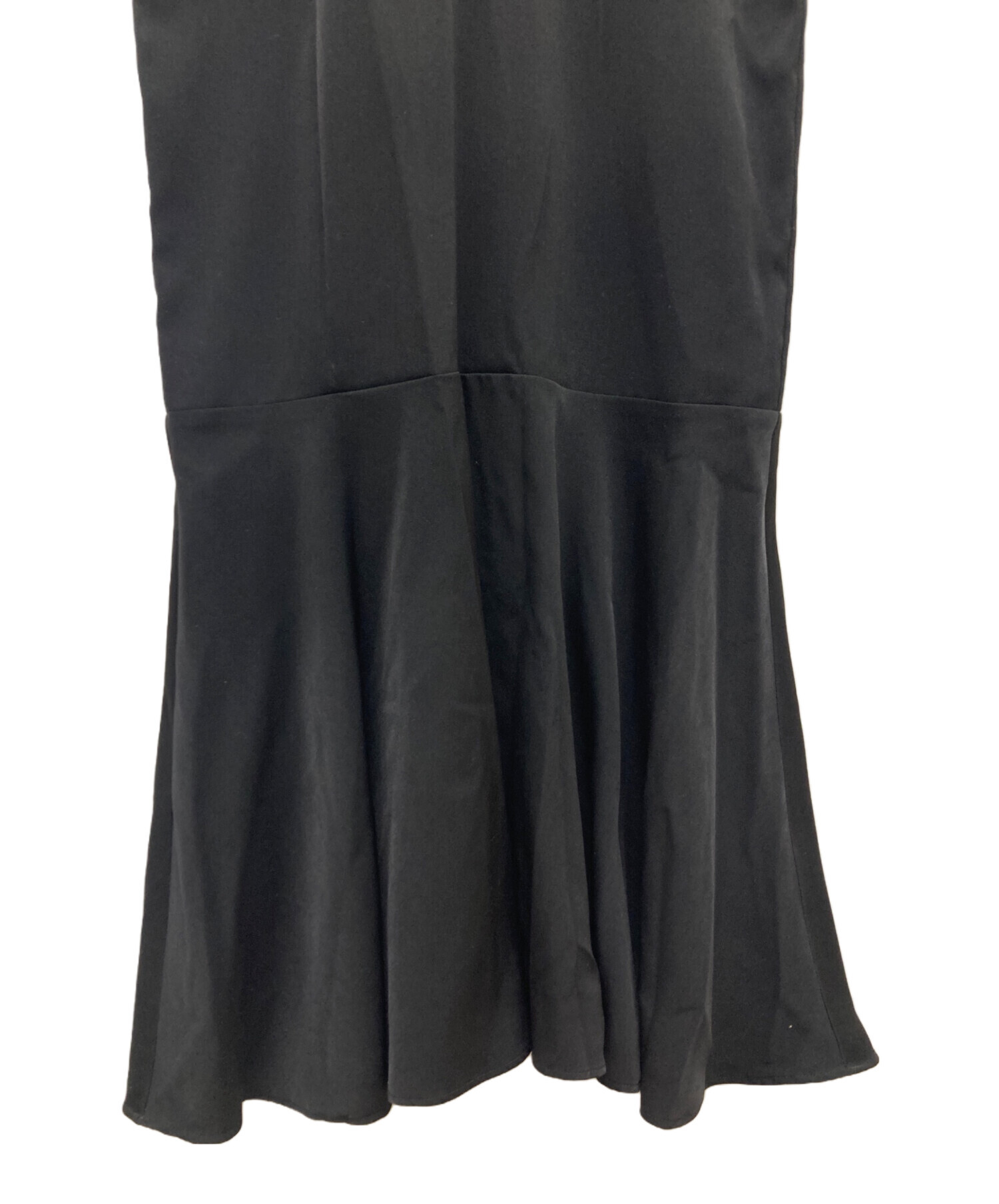 中古・古着通販】acka (エーシーケーエー) sheer puff dress ブラック