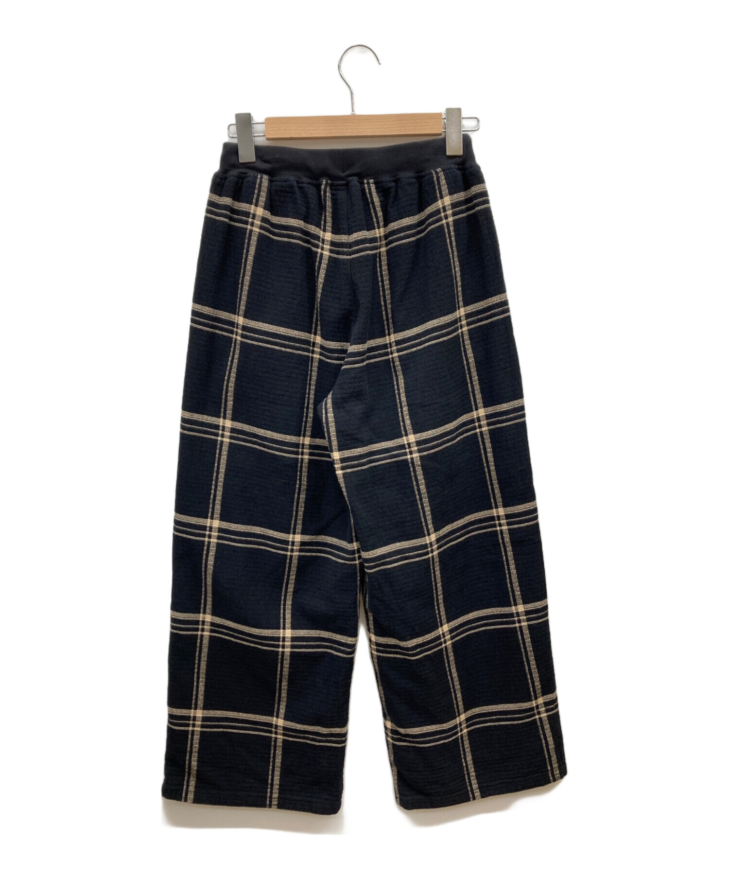 ビアズリー チェック柄パンツ 2サイズ 中古・古着通販】BEARDSLEY (ビアズリー) チェックパンツ ブラック