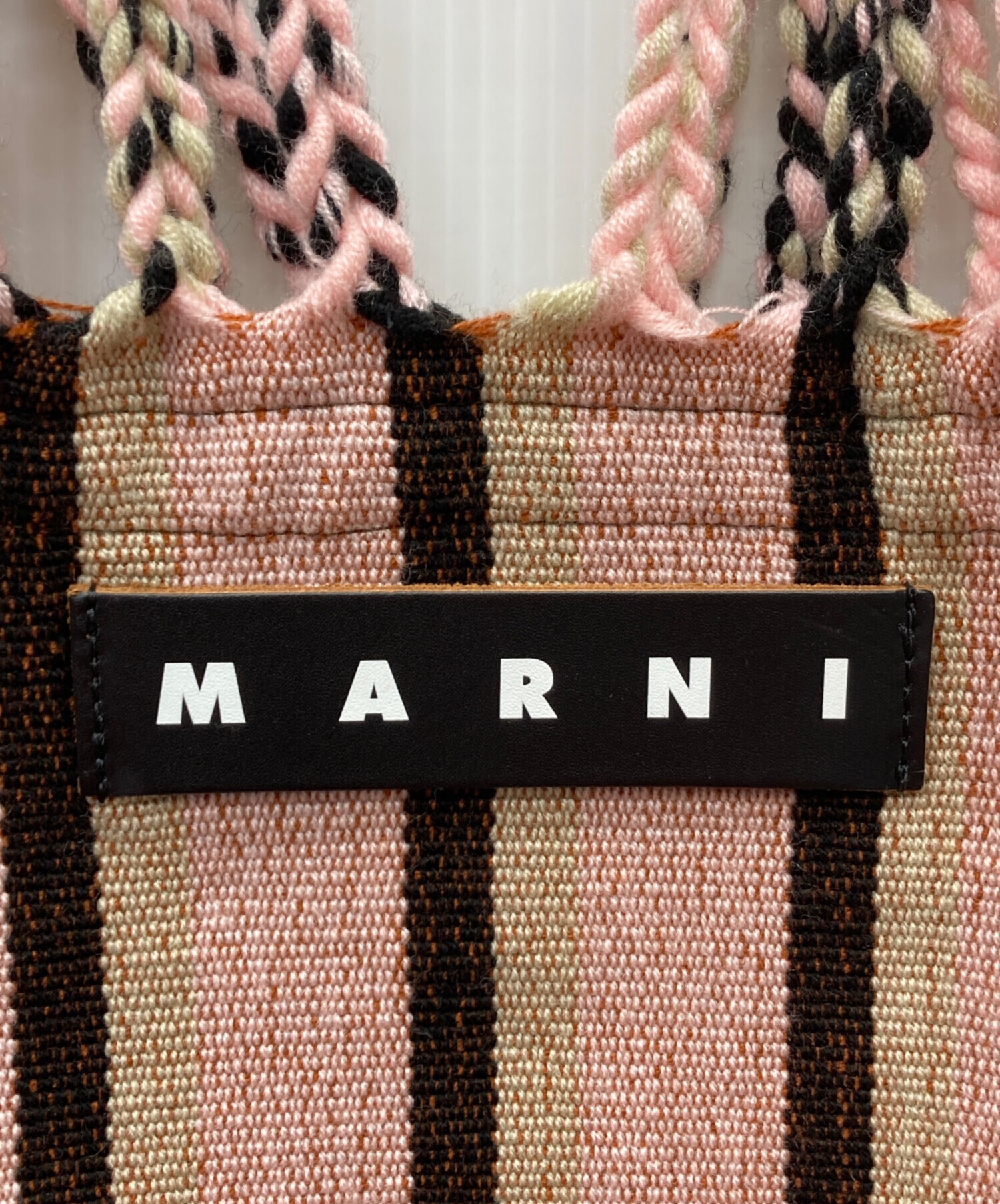中古・古着通販】MARNI (マルニ) MARKET HAMMOCK BAG ピンク×オレンジ