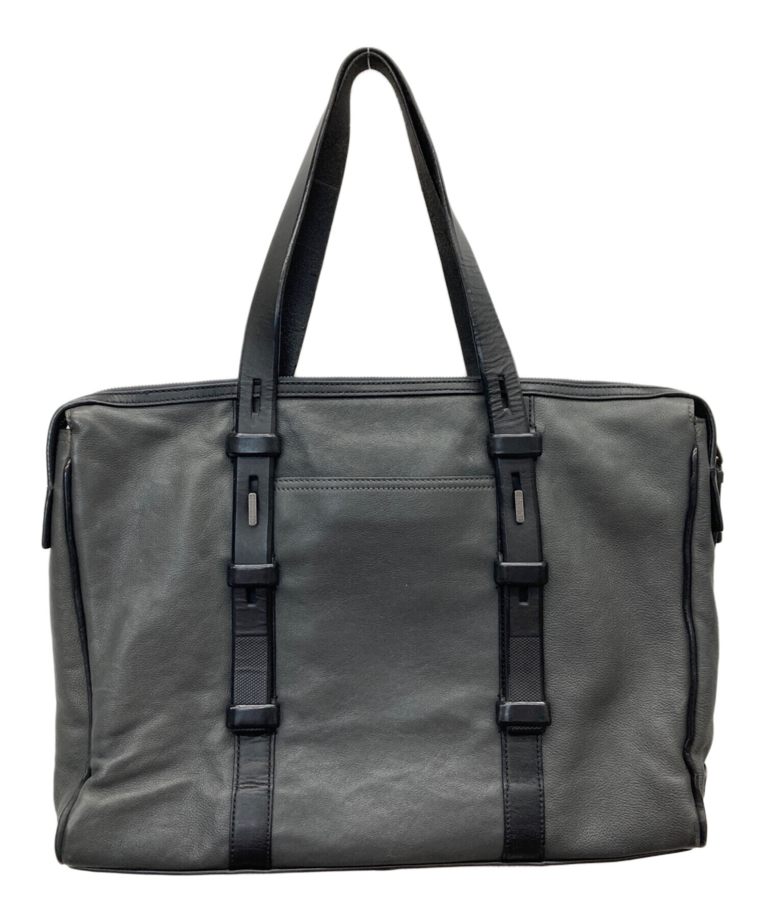 【馬久さま専用】【未使用】TUMI HARRISON ビジネスバッグ グレー 中古・古着通販】TUMI (トゥミ) MISSION HARRISON Leather Briefcase