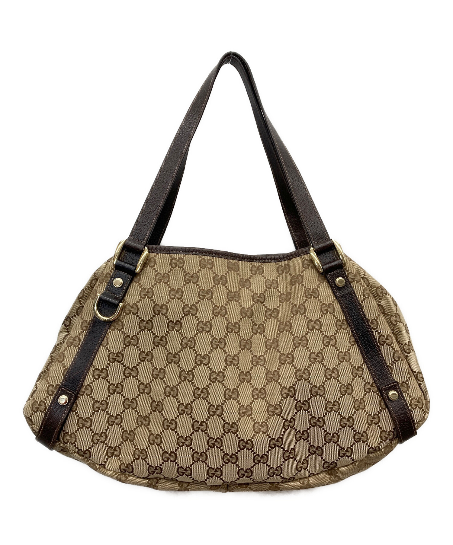 Gucci GG柄 アビー　トートバッグ　GGキャンパス ブラウン 中古・古着通販】GUCCI (グッチ) アビー GGキャンバス トートバッグ