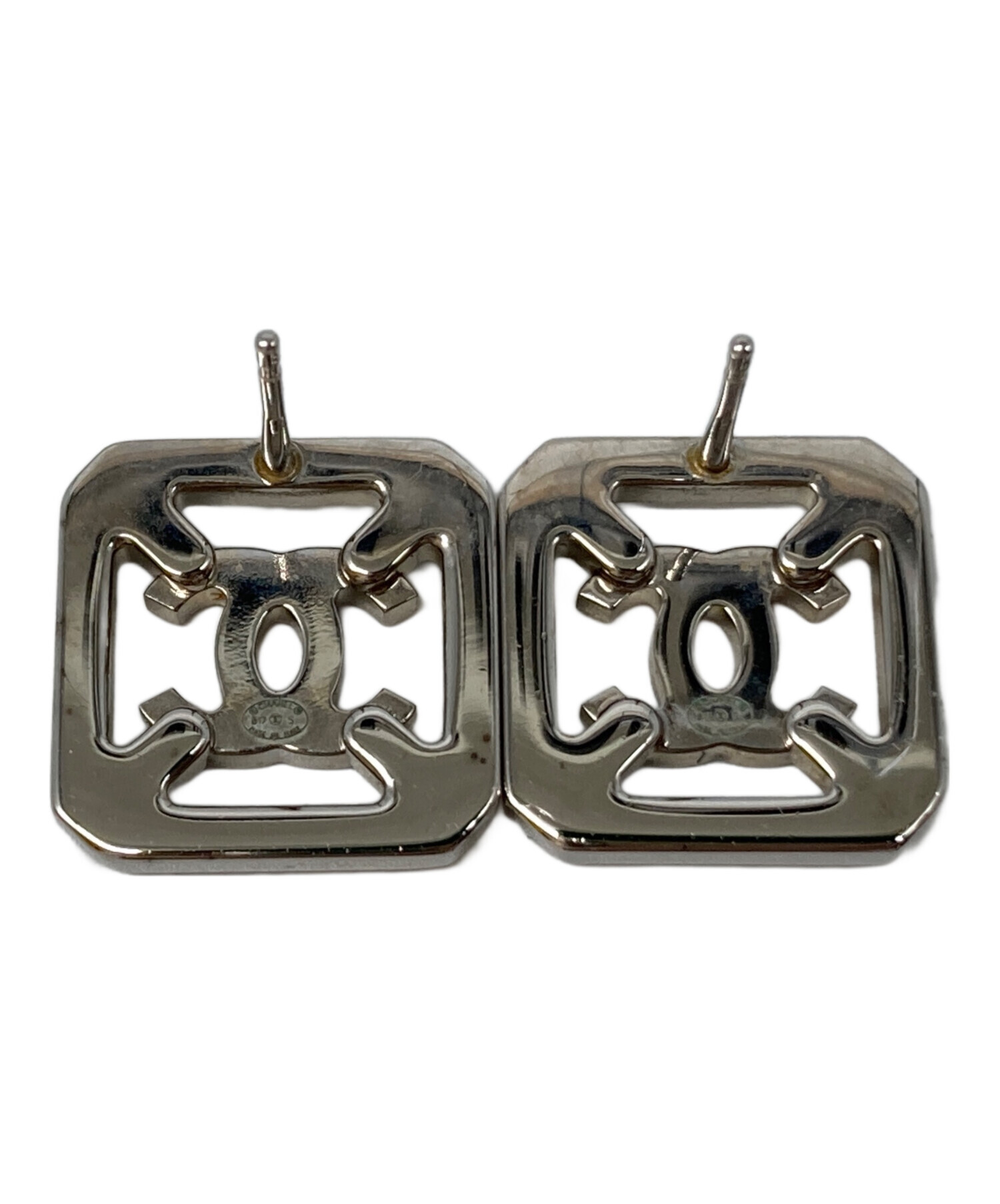 中古・古着通販】CHANEL (シャネル) ココマークラインストーンピアス
