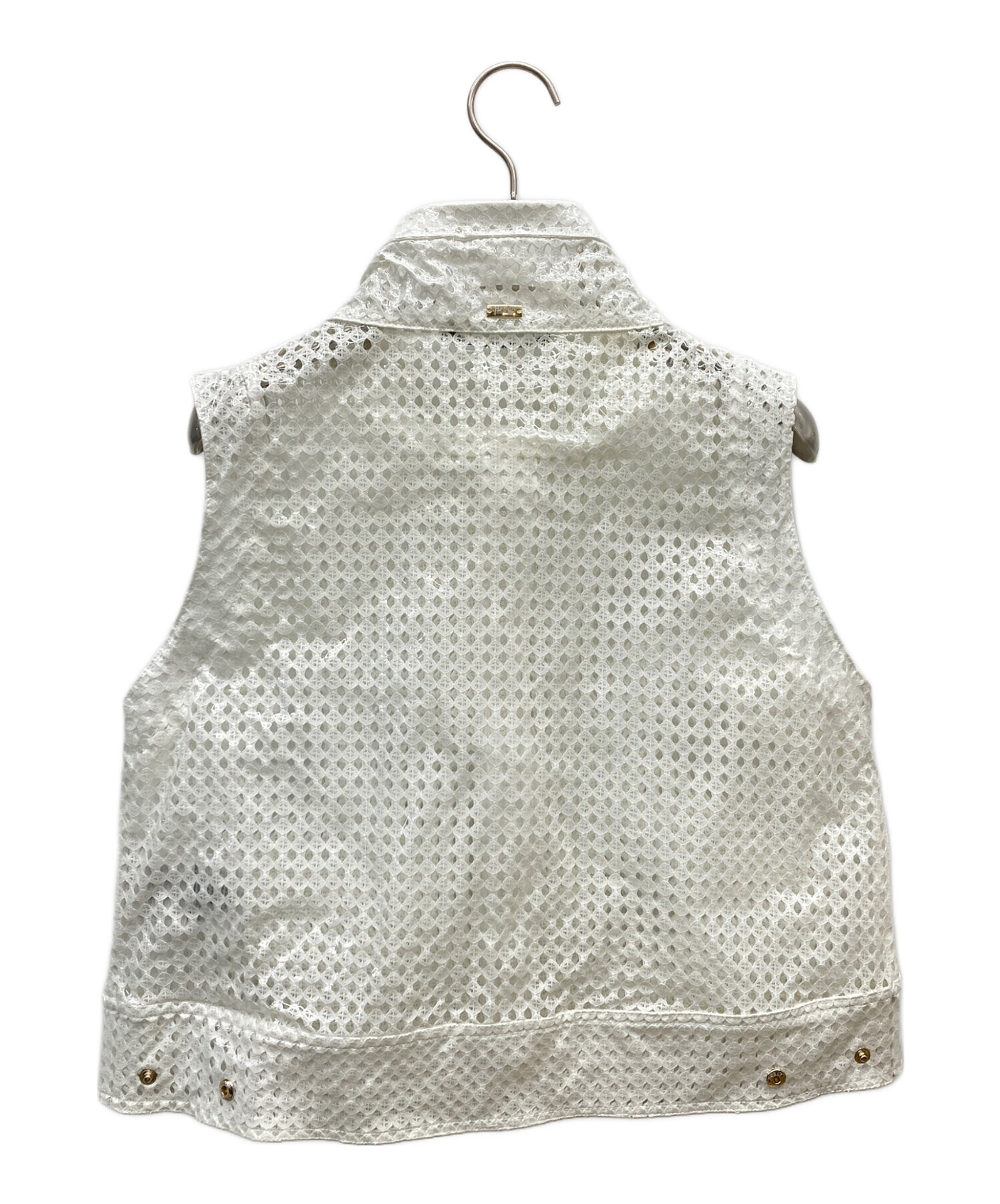 中古・古着通販】HERNO (ヘルノ) Cotton And Pvc Vest ホワイト サイズ