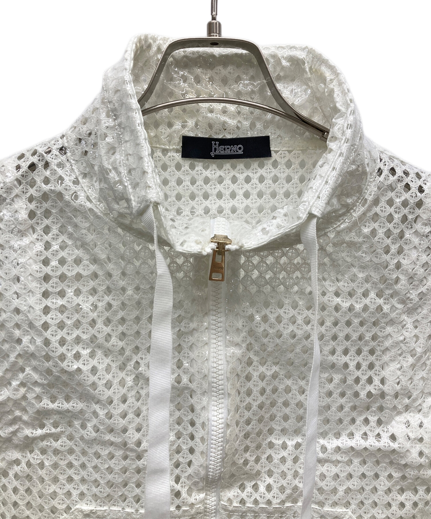 中古・古着通販】HERNO (ヘルノ) Cotton And Pvc Vest ホワイト サイズ 