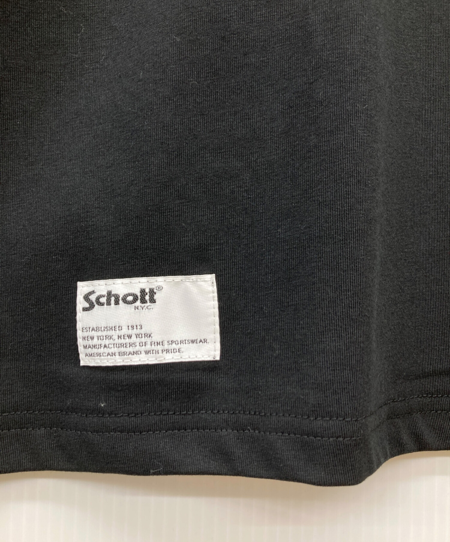 中古・古着通販】Schott (ショット) B.S. T-SHIRT/ブラックシープ