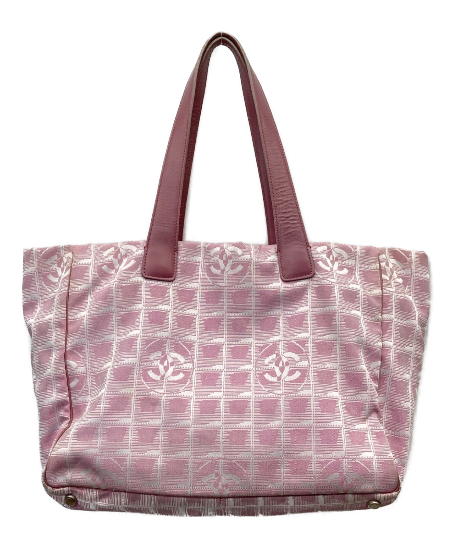 ビンテージ　シャネル　ピンクバイカラー 中古・古着通販】CHANEL (シャネル) ニュートラベルライン ピンク