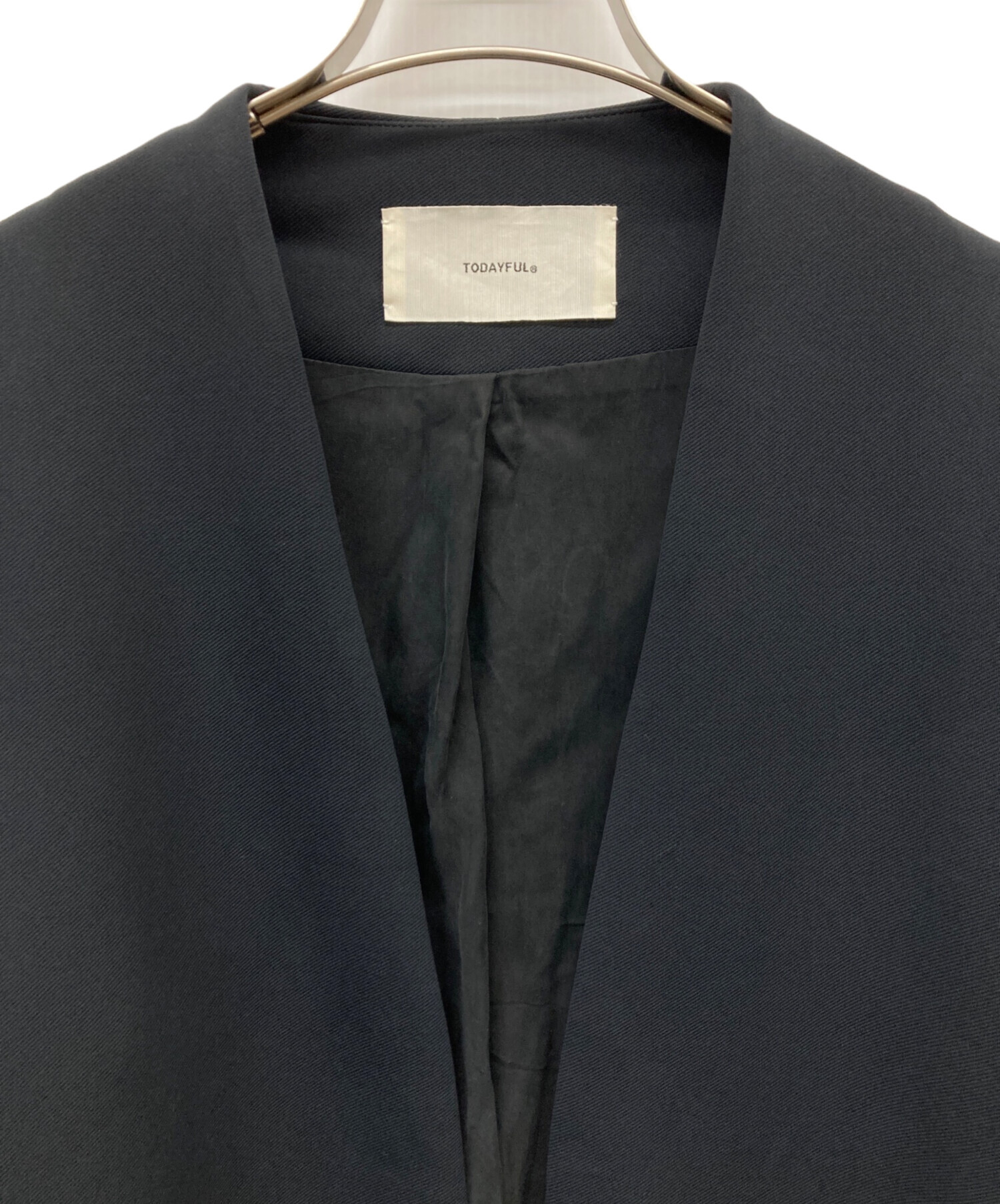 ジャケット・アウター TODAYFUL Collarless Twill JK 38 中古・古着通販】TODAYFUL (トゥデイフル) Collarless Twill JK