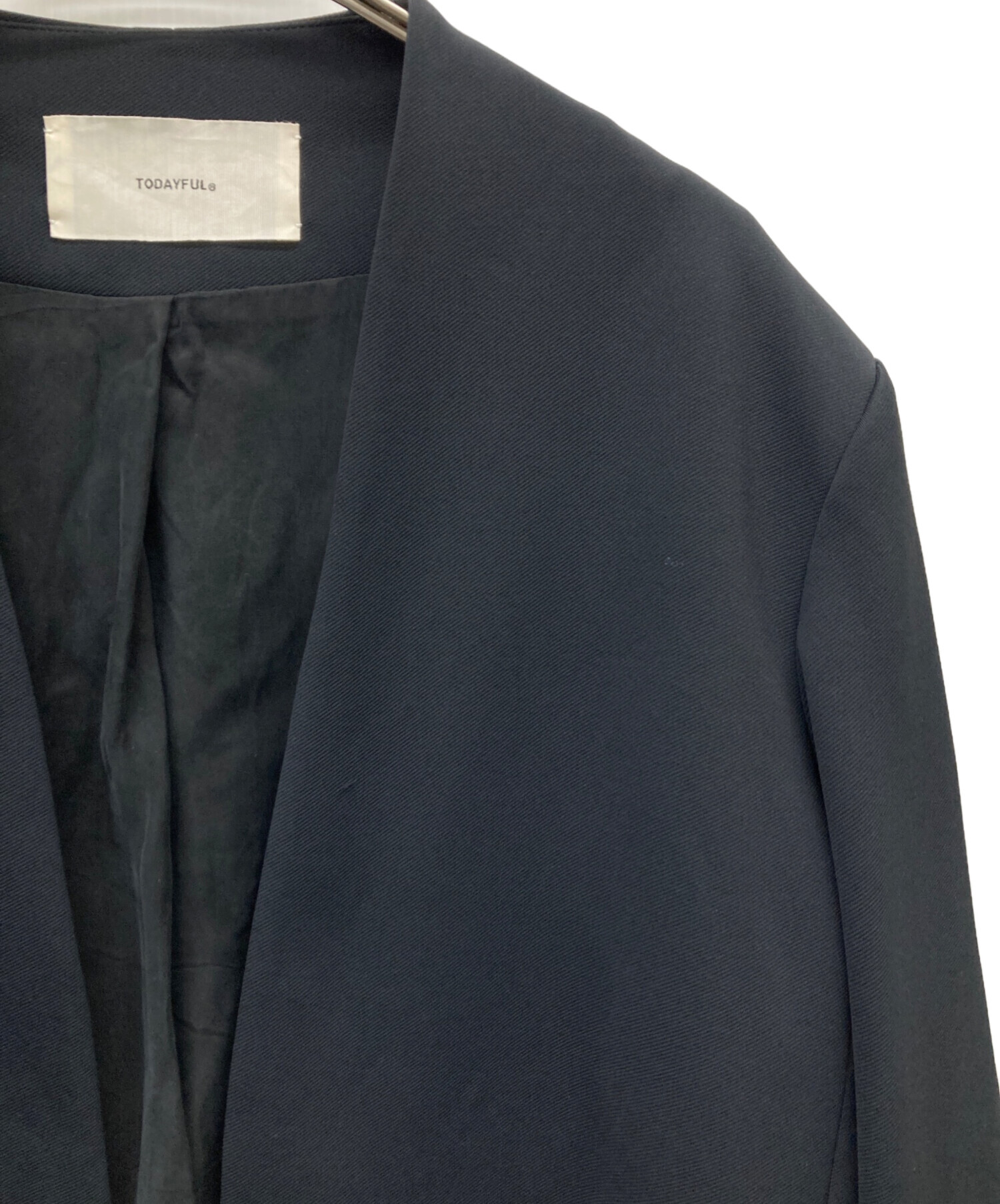 中古・古着通販】TODAYFUL (トゥデイフル) Collarless Twill JK