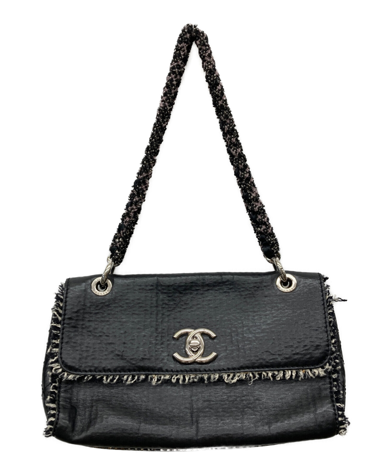 シャネル　美品 中古・古着通販】CHANEL (シャネル) ココマーク ツイードチェーン