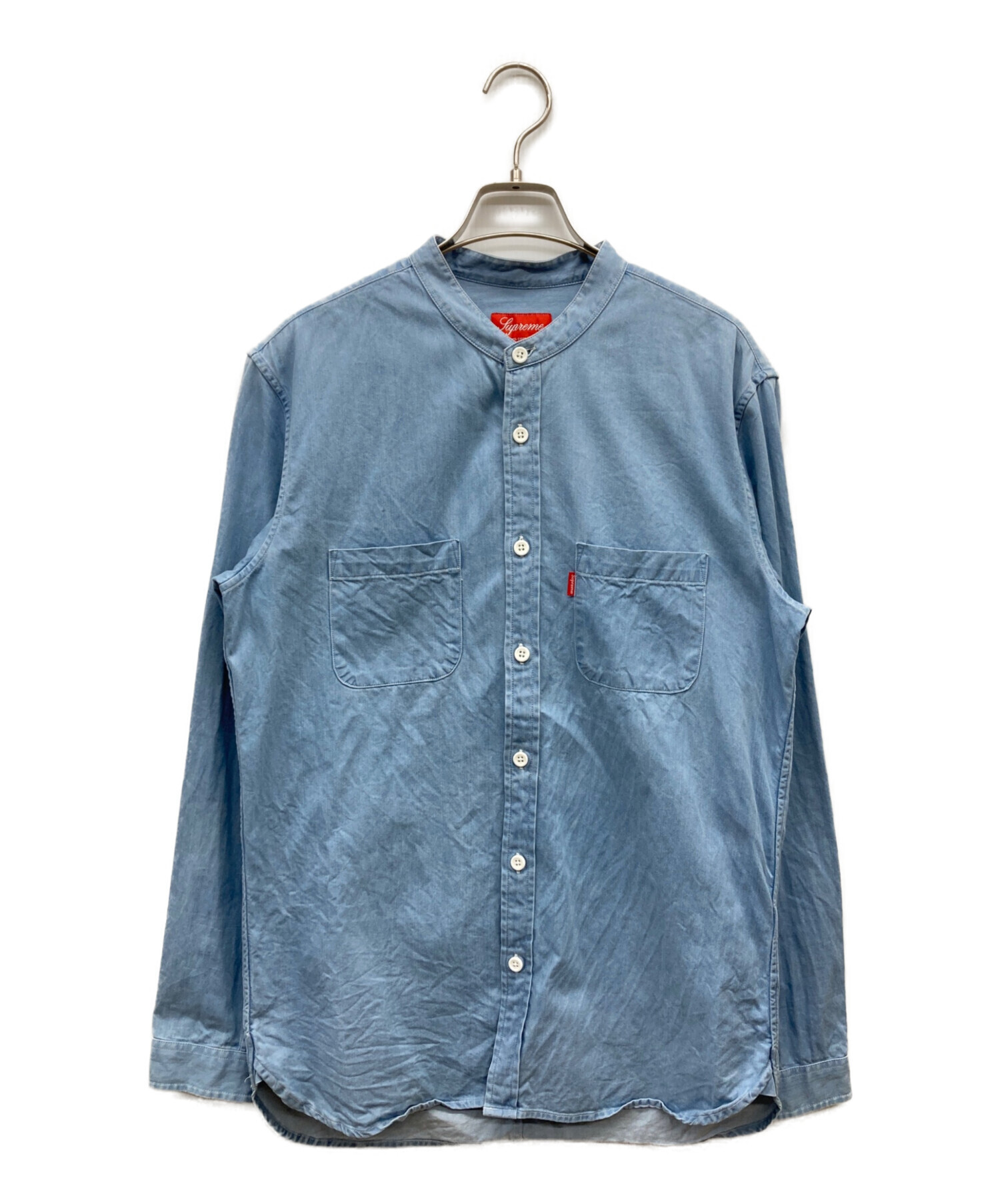 supreme 2018SS デニムシャツ　今週のみ値下げします！ 中古・古着通販】SUPREME (シュプリーム) 15SS デニムバンドカラー